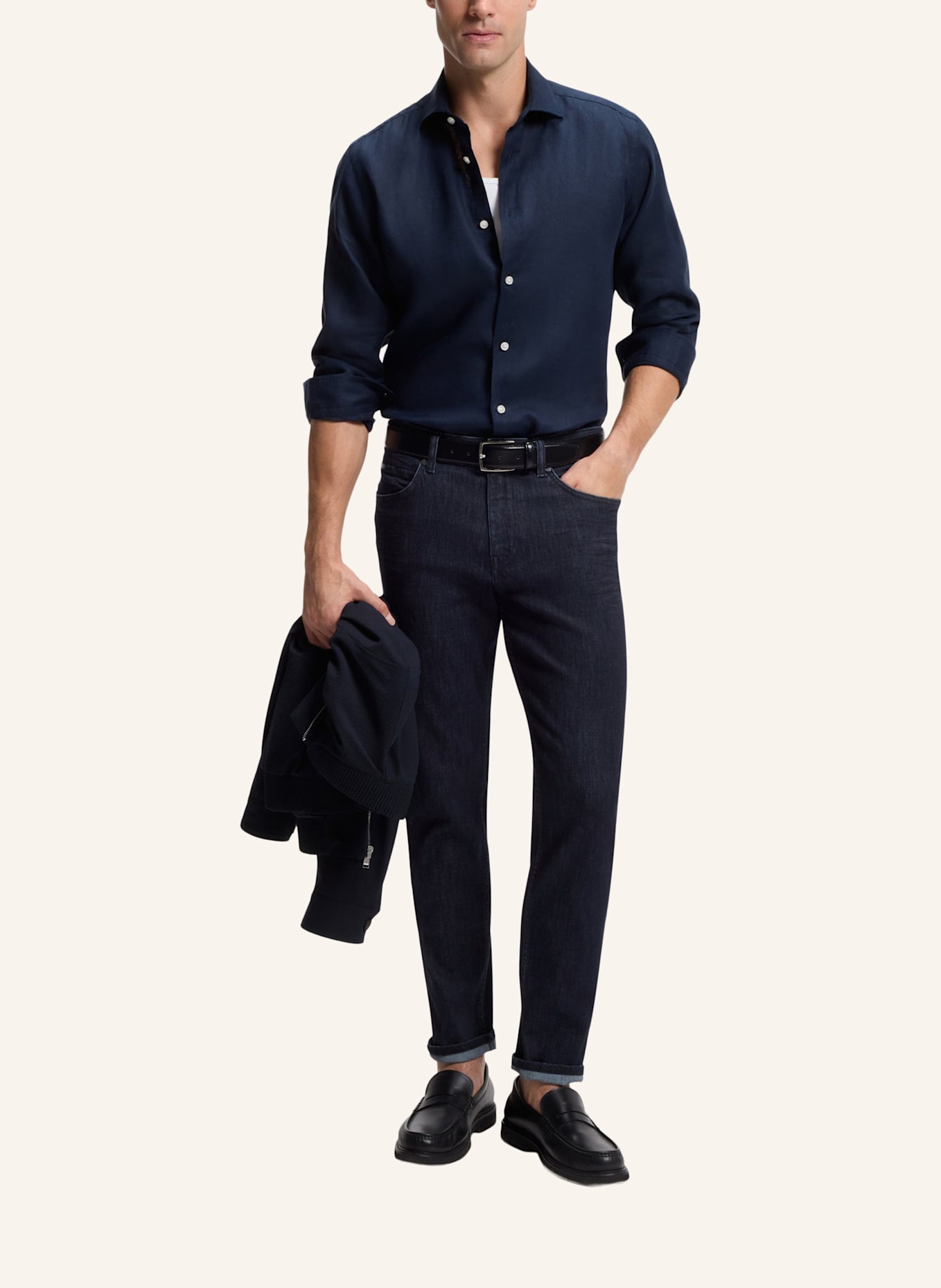 BOSS Jeans P-RE.MAINE Regular Fit: DUNKELBLAU