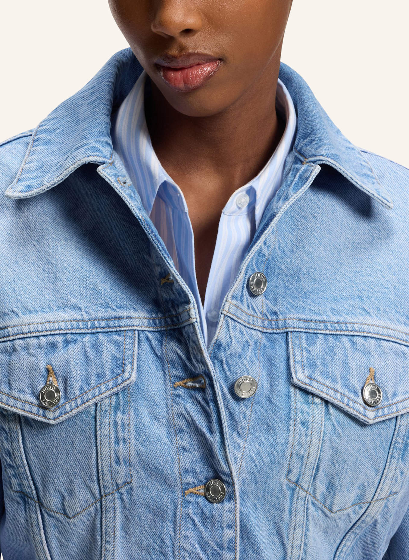 HUGO Casual Jacke GALATEA Regular Fit: TÜRKIS