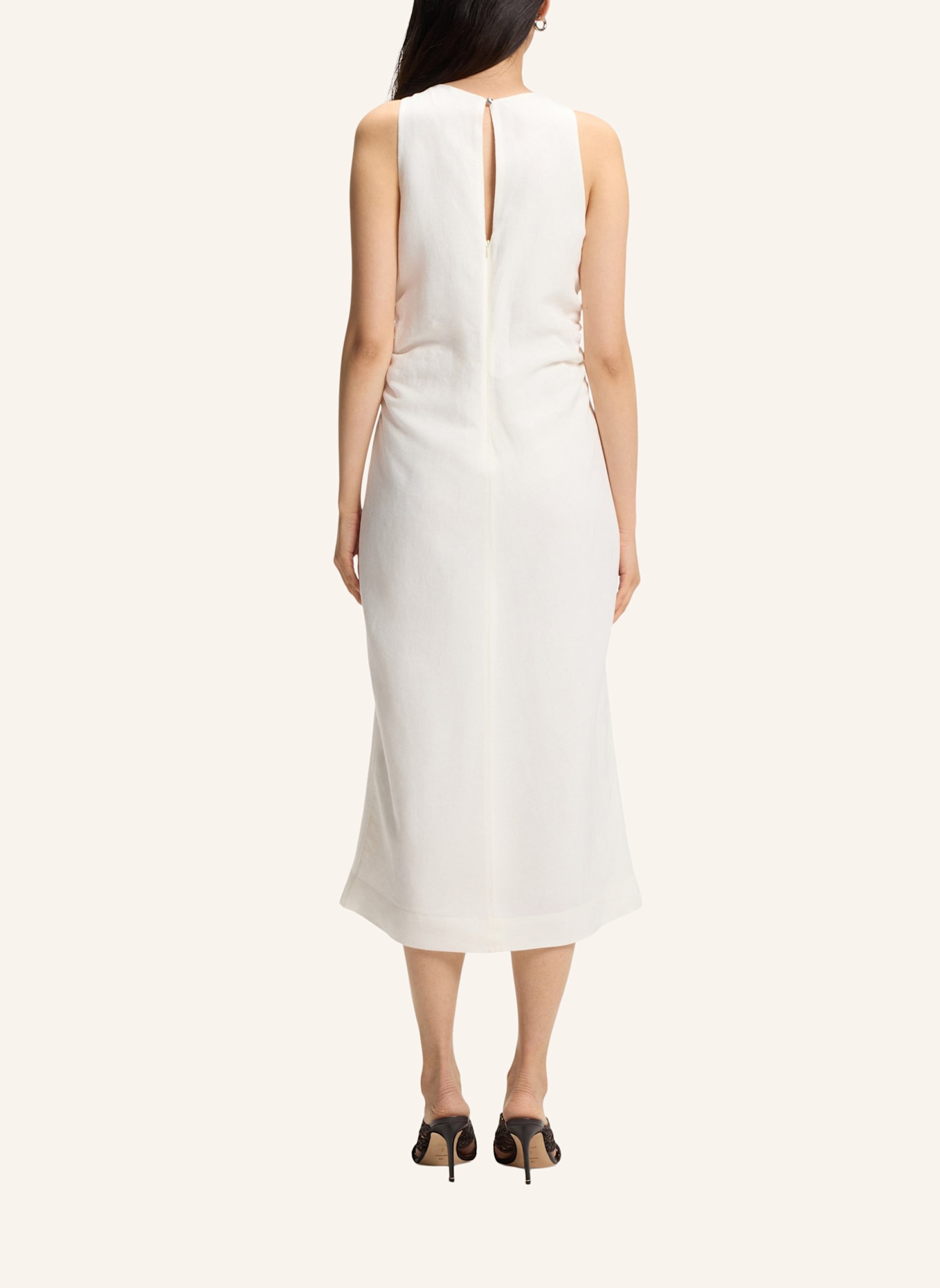 BOSS Business Kleid C_DELINNA Regular Fit: WEISS