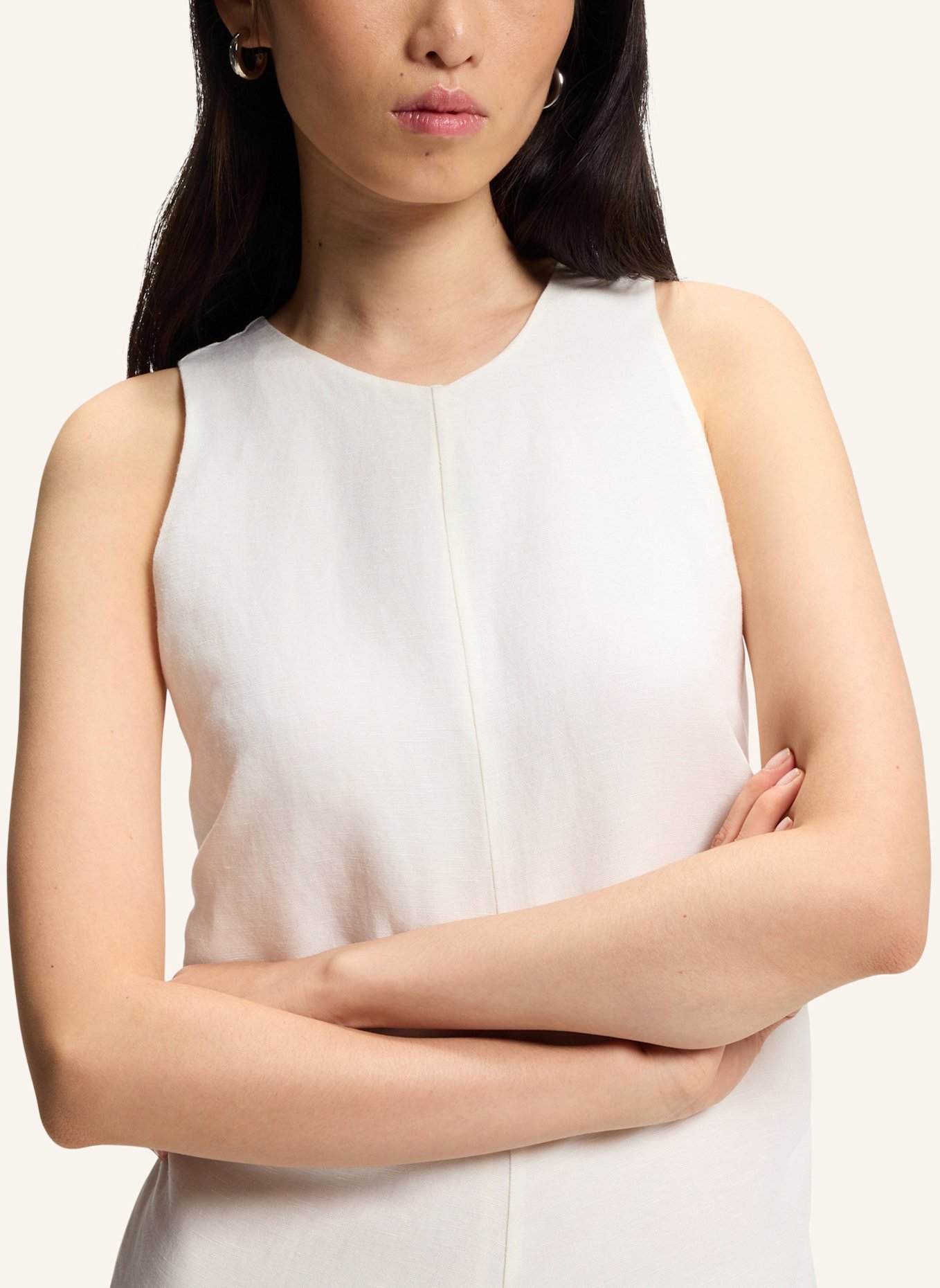 BOSS Business Kleid C_DELINNA Regular Fit: WEISS