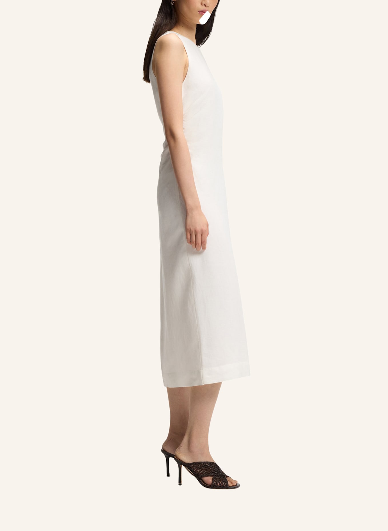 BOSS Business Kleid C_DELINNA Regular Fit: WEISS