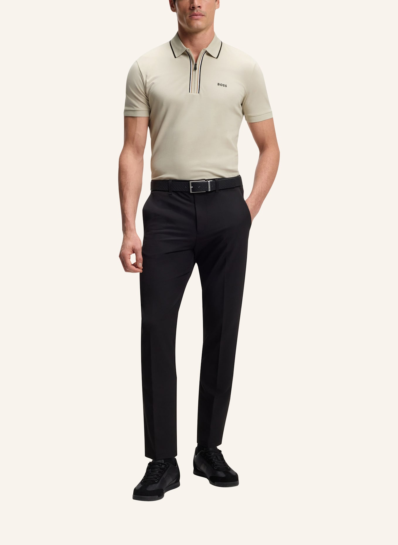 BOSS Poloshirt PHILIX GOC Slim Fit: BEIGE