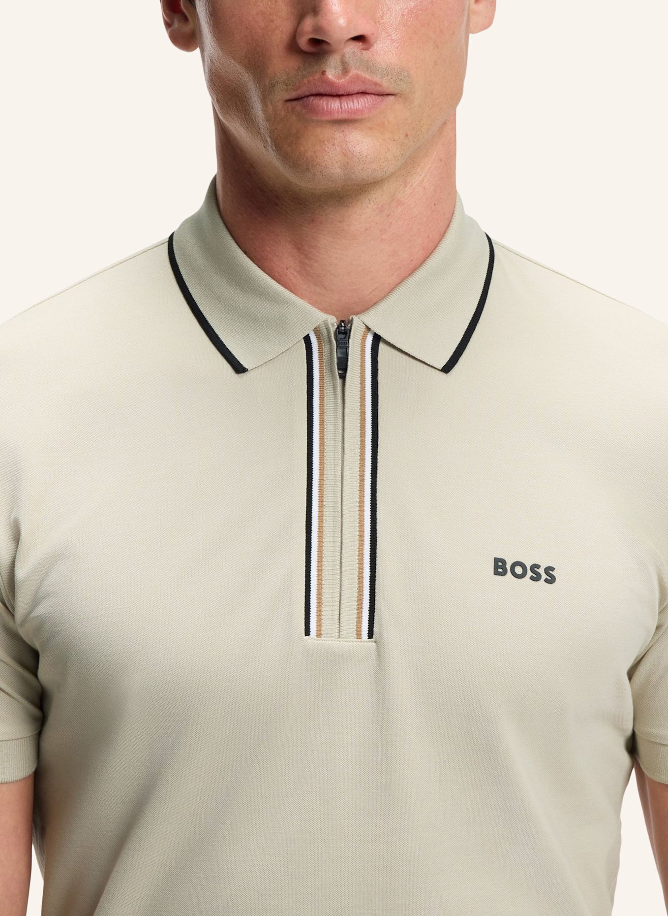 BOSS Poloshirt PHILIX GOC Slim Fit: BEIGE
