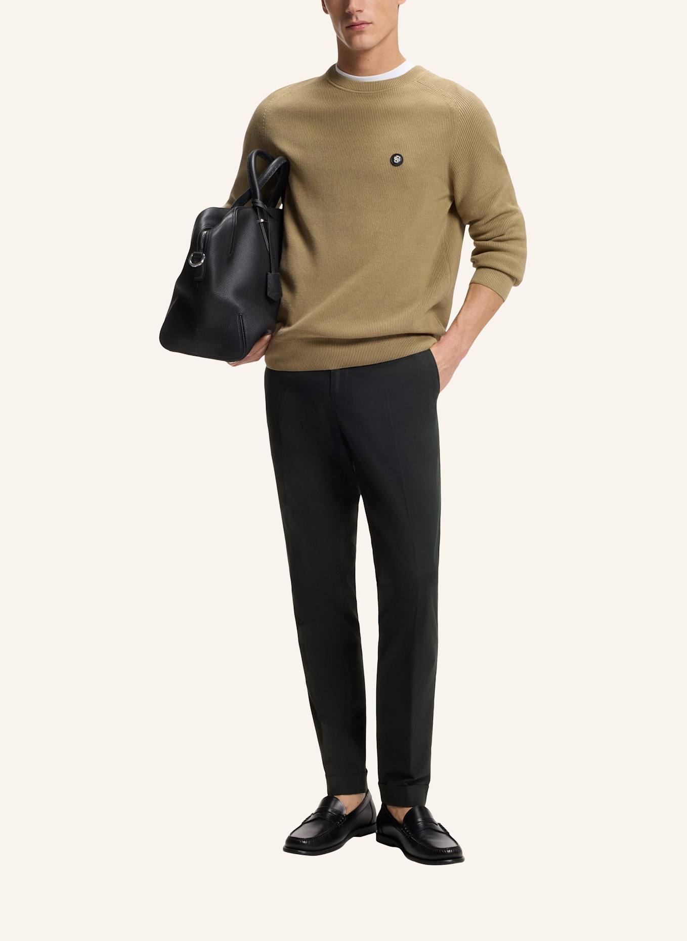 BOSS Business Hose H-GENIUS-TU-WG-262F Slim Fit: SCHWARZ