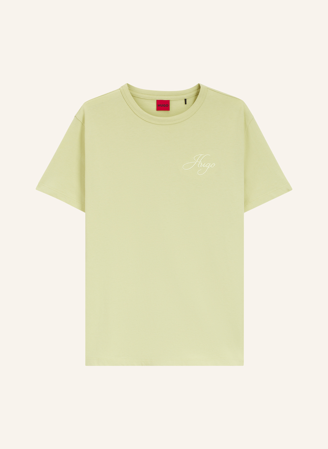HUGO T-Shirt DAMACIA_7 Regular Fit: BEIGE
