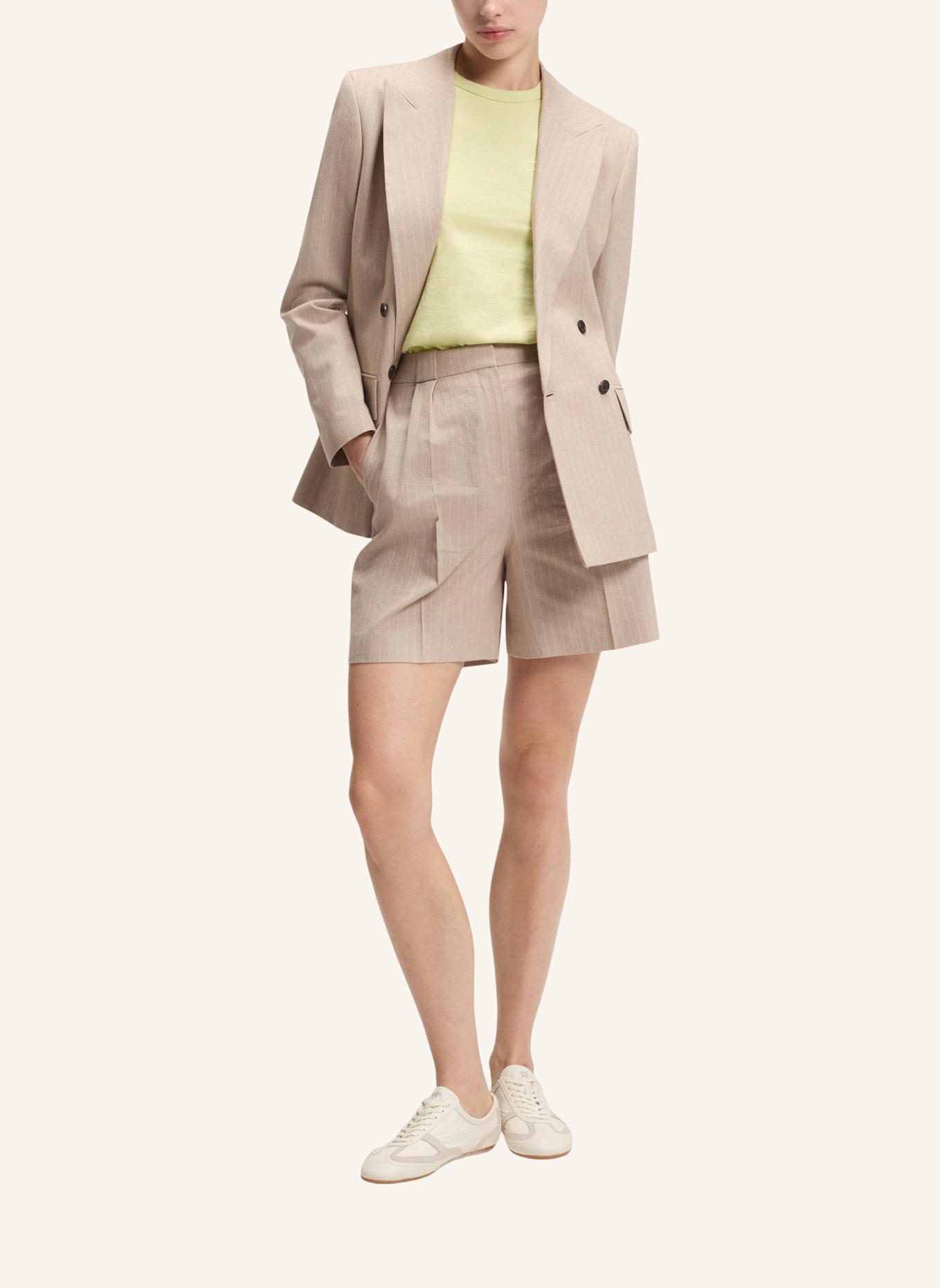 HUGO T-Shirt DAMACIA_7 Regular Fit: BEIGE