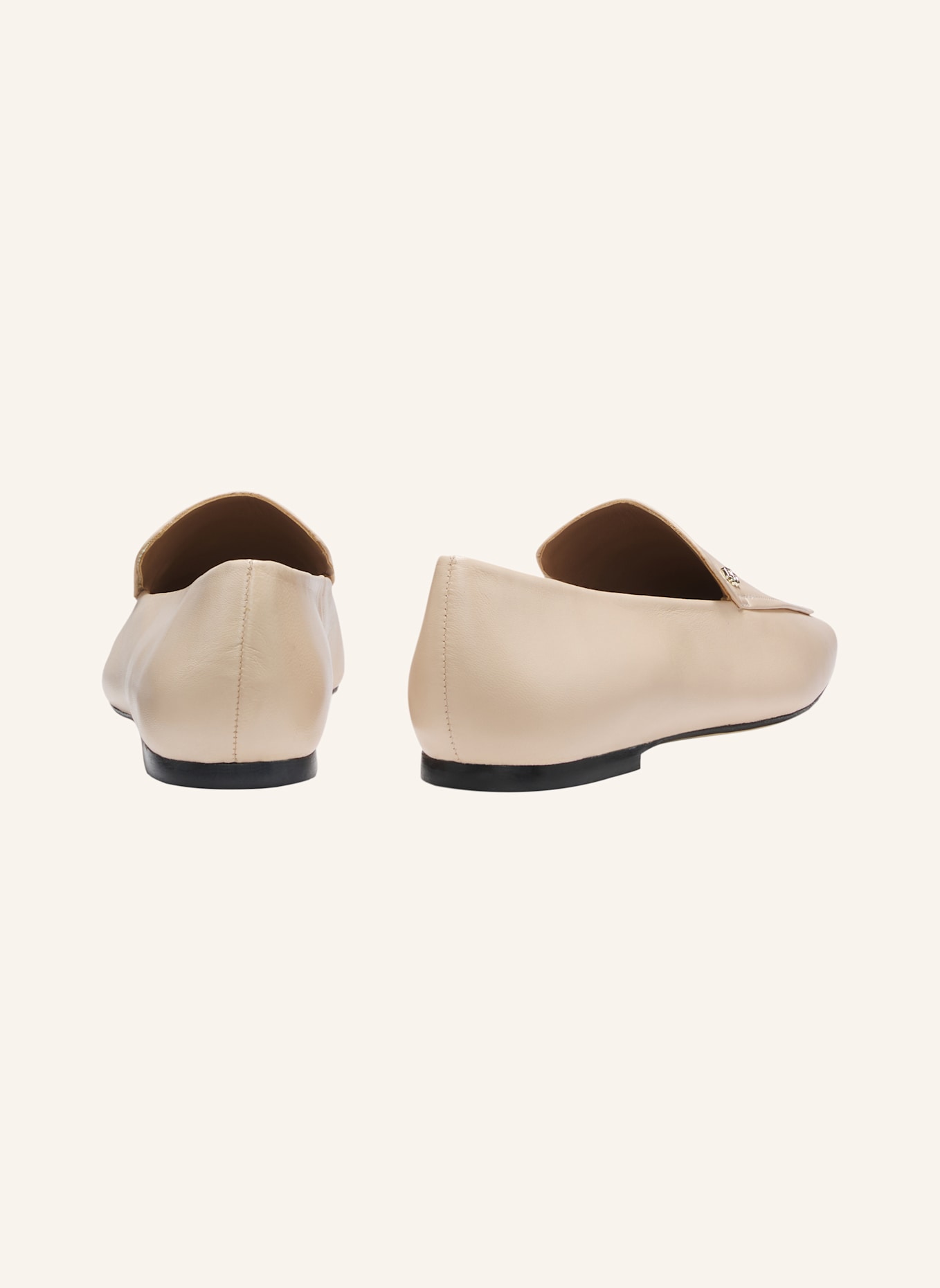 BOSS Flacher Schuh CHARLIZE_LOAFER_LTS: BEIGE