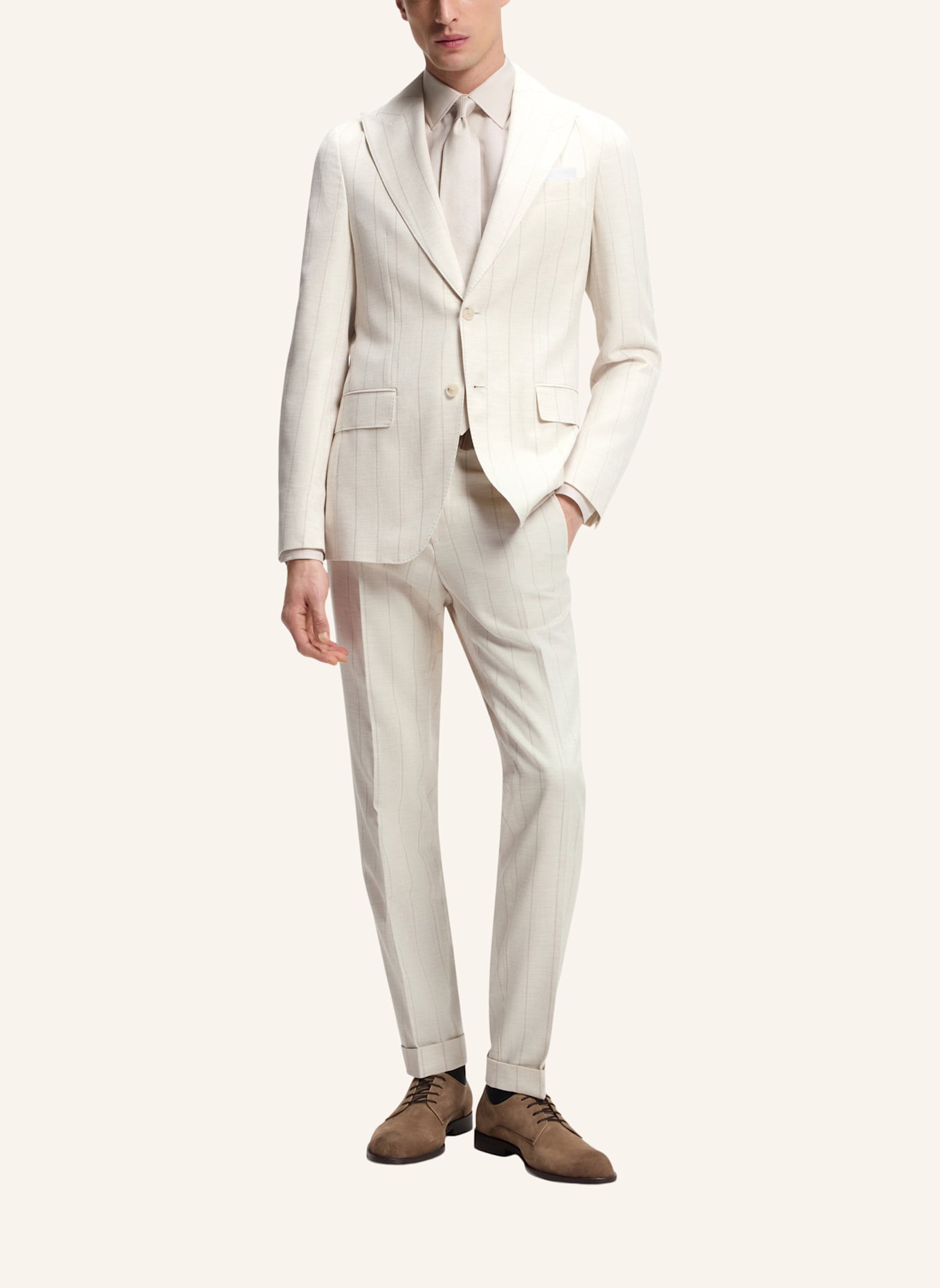 BOSS Business Anzug C-HUGE-2PCS-PK-261 Slim Fit: HELLGRAU