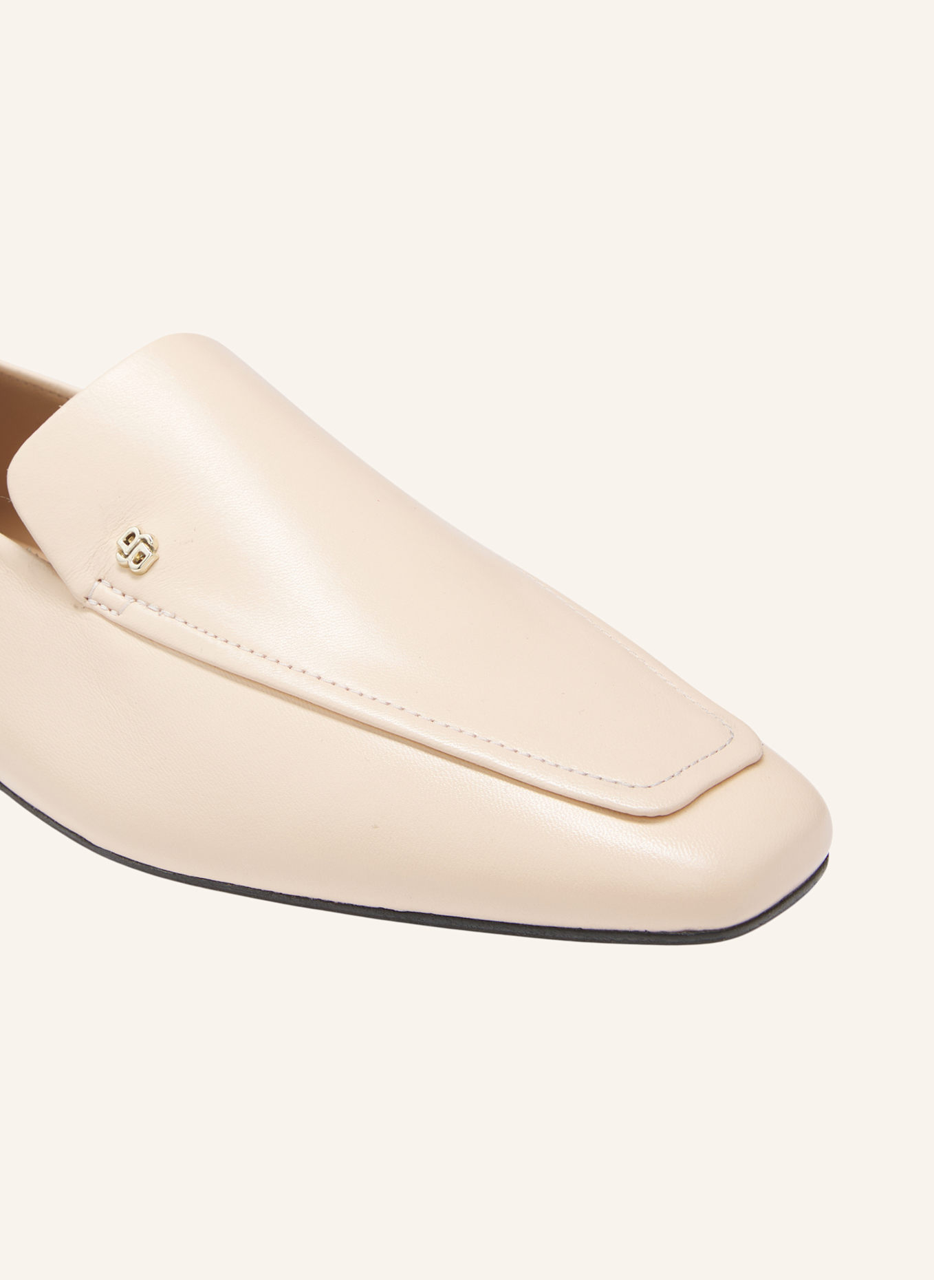 BOSS Flacher Schuh CHARLIZE_LOAFER_LTS: BEIGE