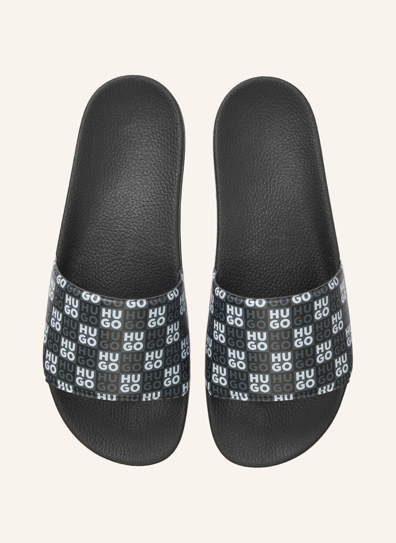 HUGO Sandale TIMEIN_SLID_CHKMN: SCHWARZ