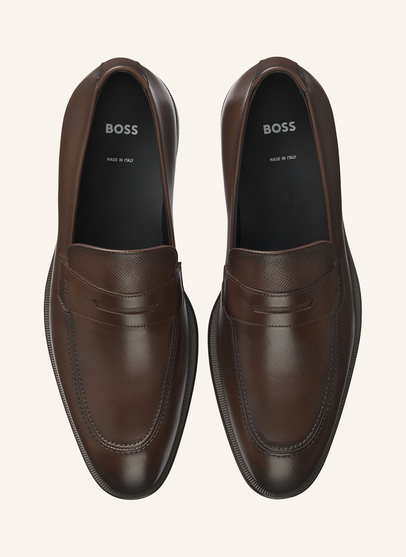 BOSS Casual Slipper DERREK_LOAF_BUPEPR: DUNKELBRAUN