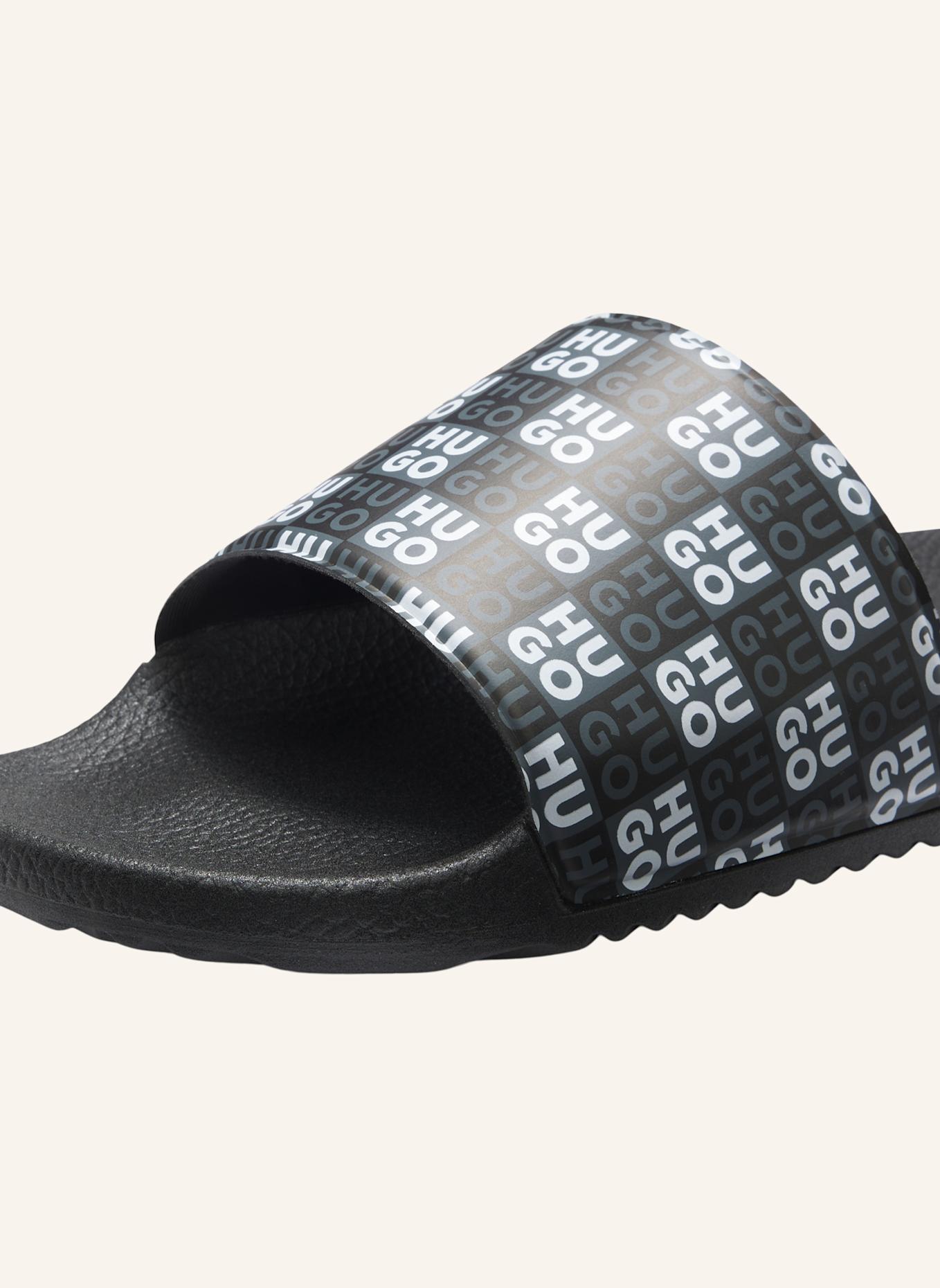 HUGO Sandale TIMEIN_SLID_CHKMN: SCHWARZ