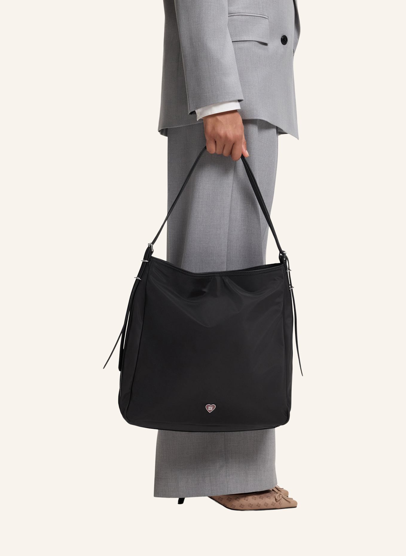 HUGO Umhängetasche NEEKO N_SH. BAG BIG: SCHWARZ