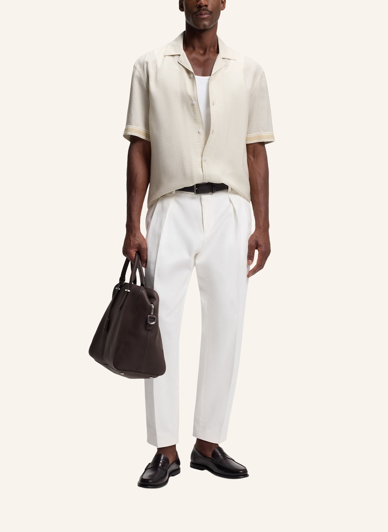 BOSS Casual Hemd C-LARS-CAMP-B-262 Relaxed Fit: BEIGE