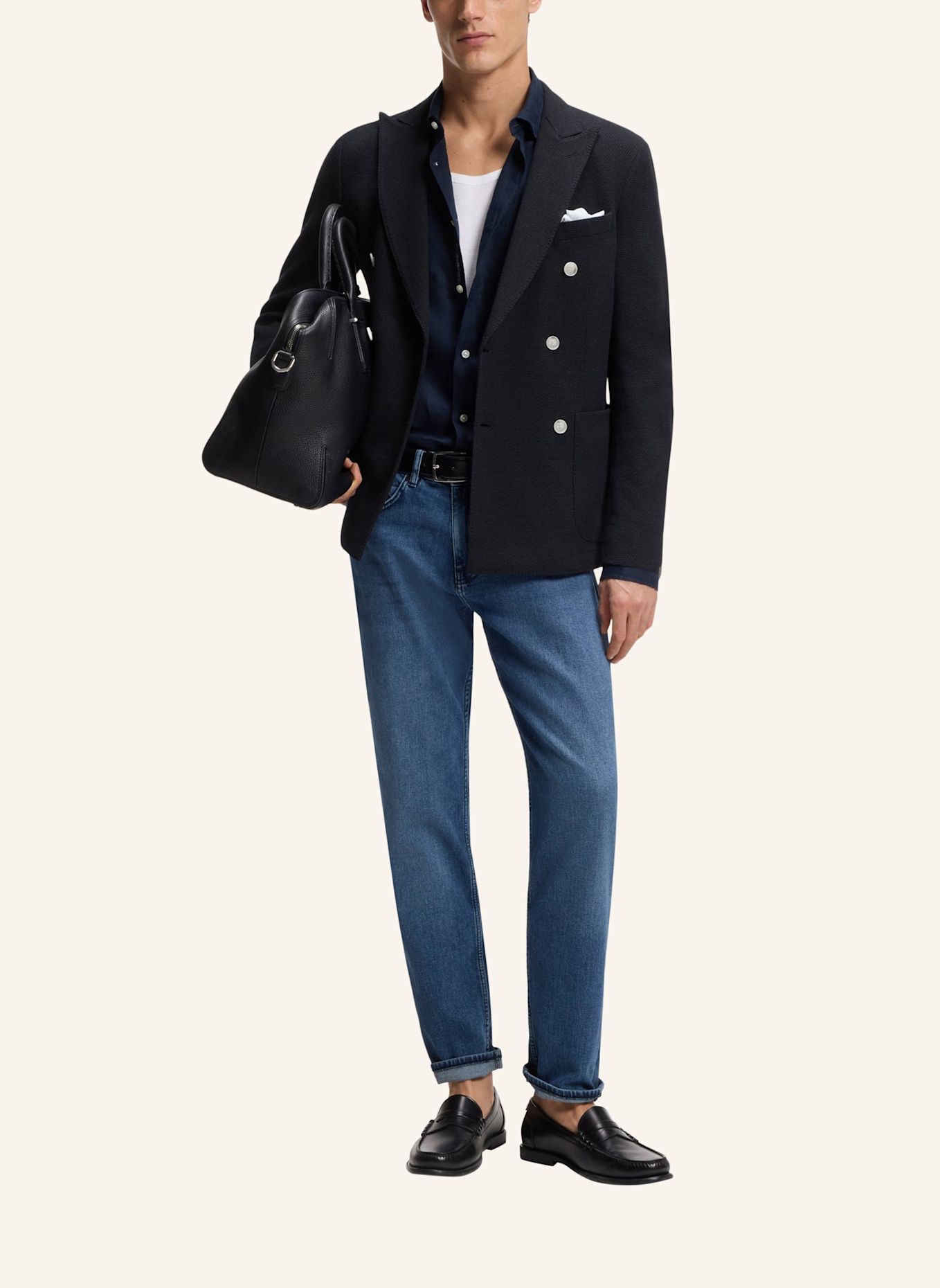 BOSS Blazer C-HANRY-J-DB-262 Slim Fit: DUNKELBLAU