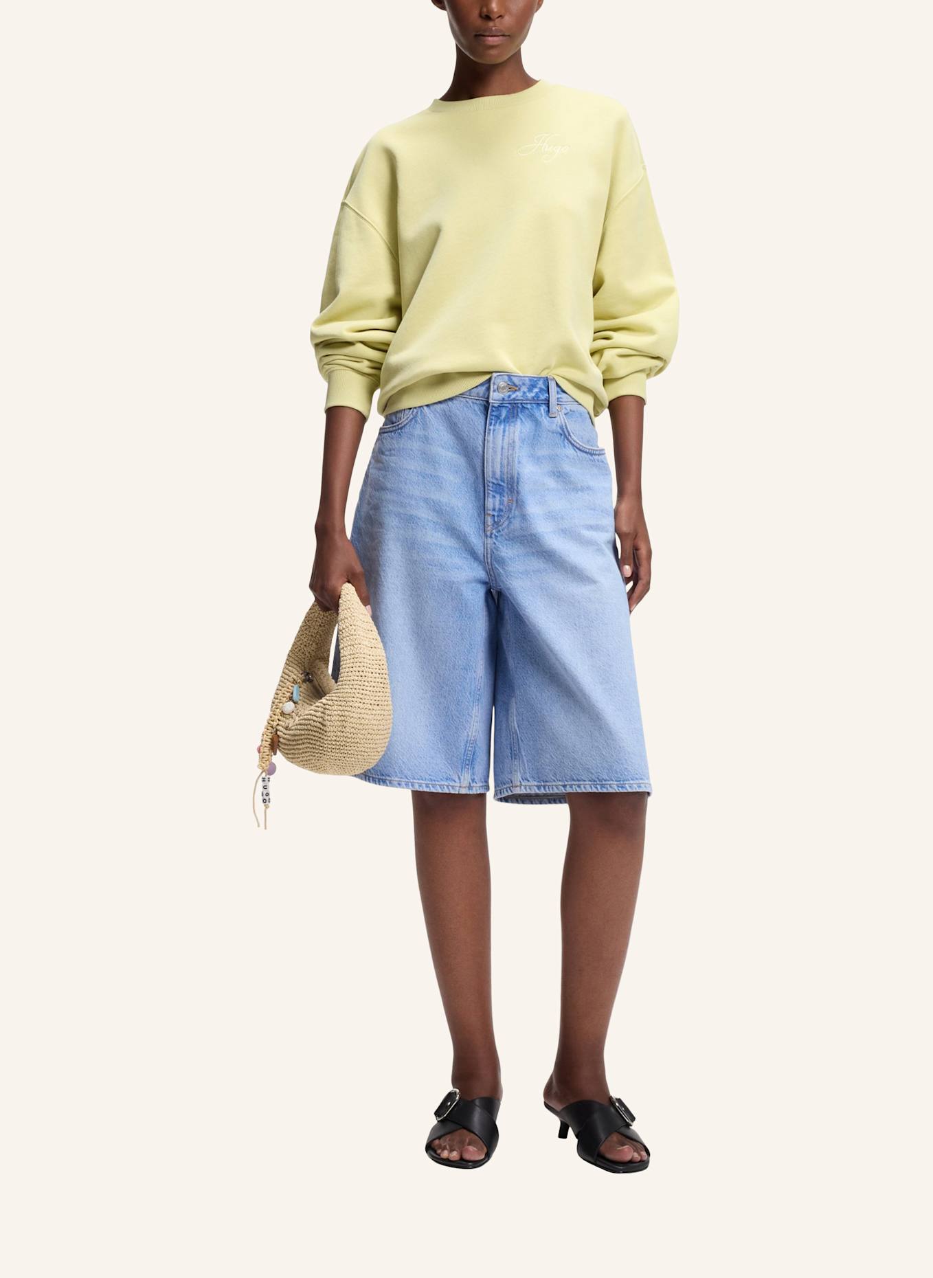 HUGO Sweatshirt DEROXINA_9: BEIGE