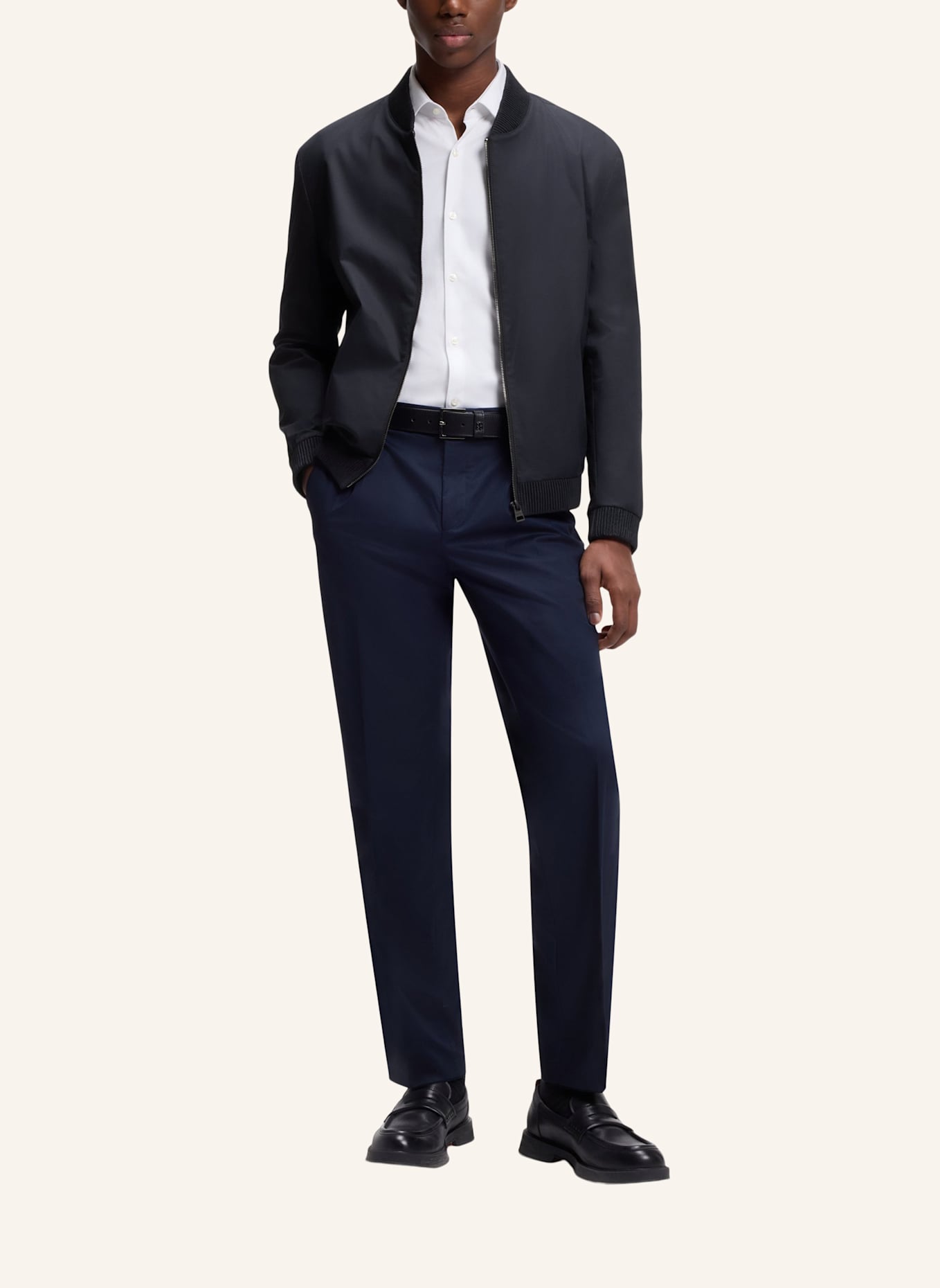 HUGO Blazer UKASHI232X Slim Fit: DUNKELBLAU