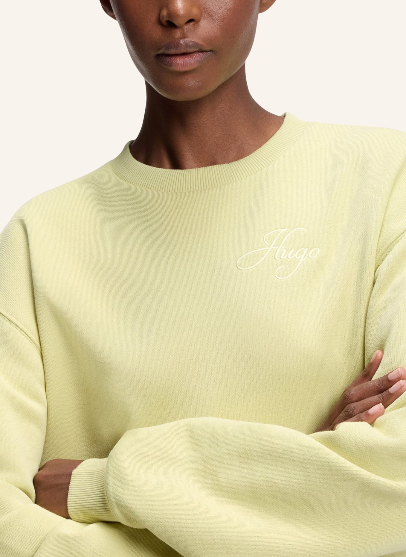 HUGO Sweatshirt DEROXINA_9: BEIGE