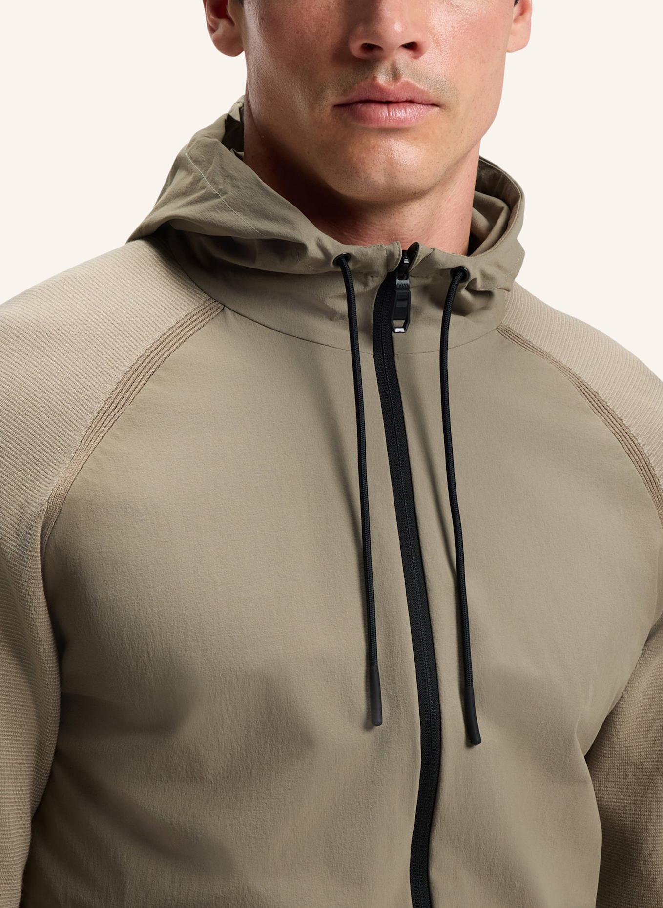 BOSS Casual Jacke KN_GLOBE HY Regular Fit: HELLGRÜN