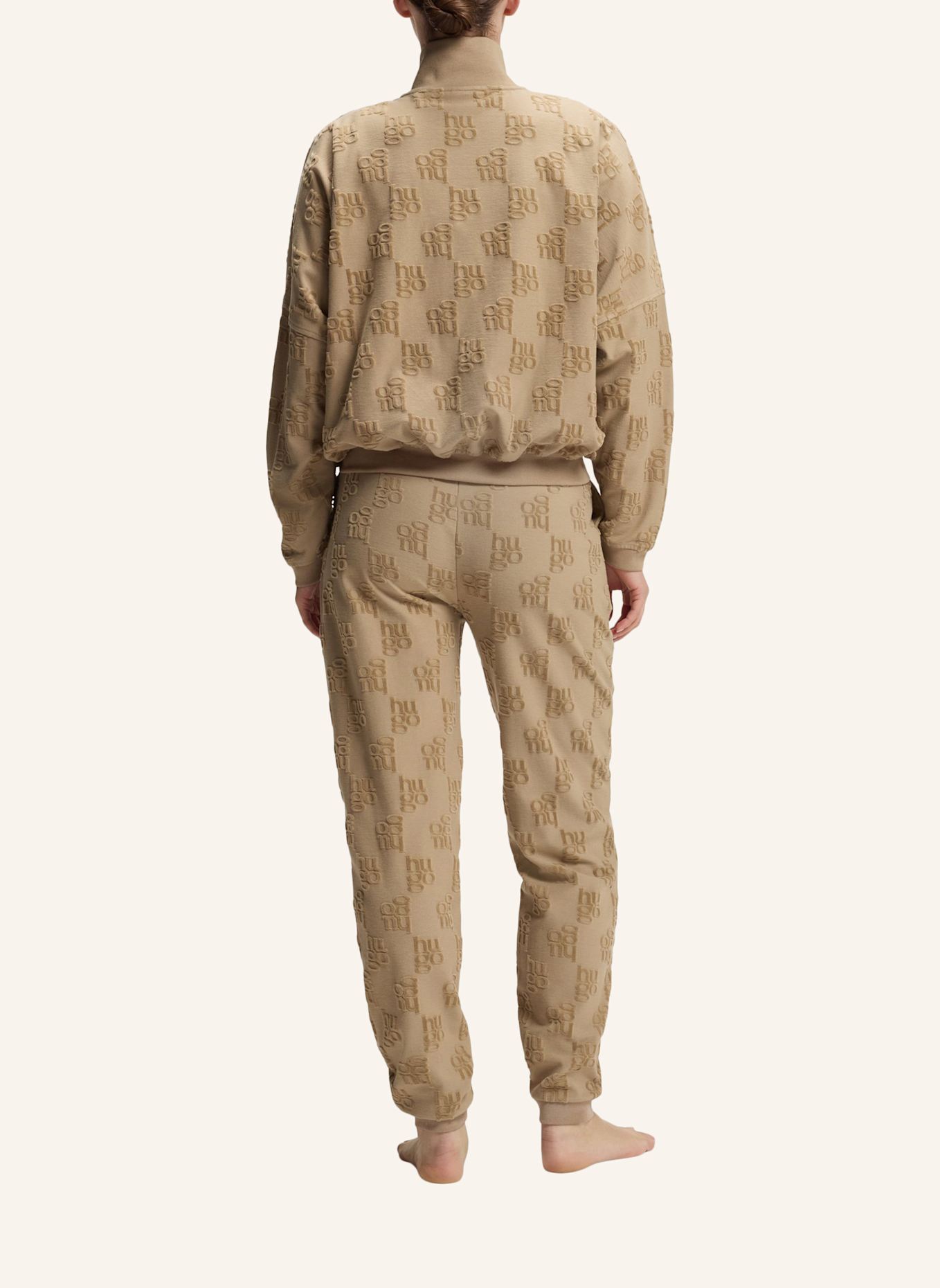 HUGO Loungewear Unterteil TERRYMONOGRAM_PANTS: HELLBRAUN