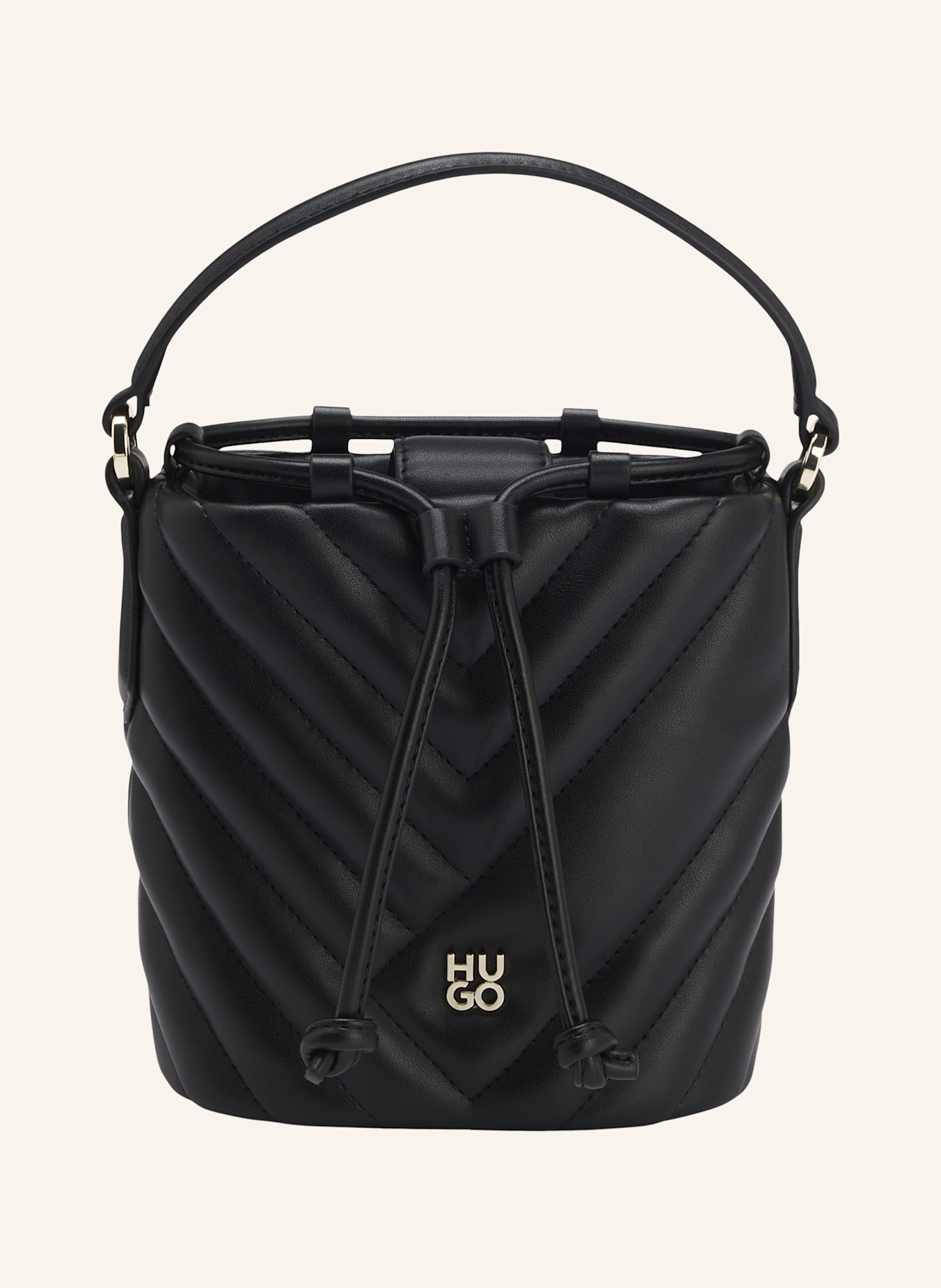 HUGO Umhängetasche CHRIS 2.0 QU_DRAWSTR: SCHWARZ