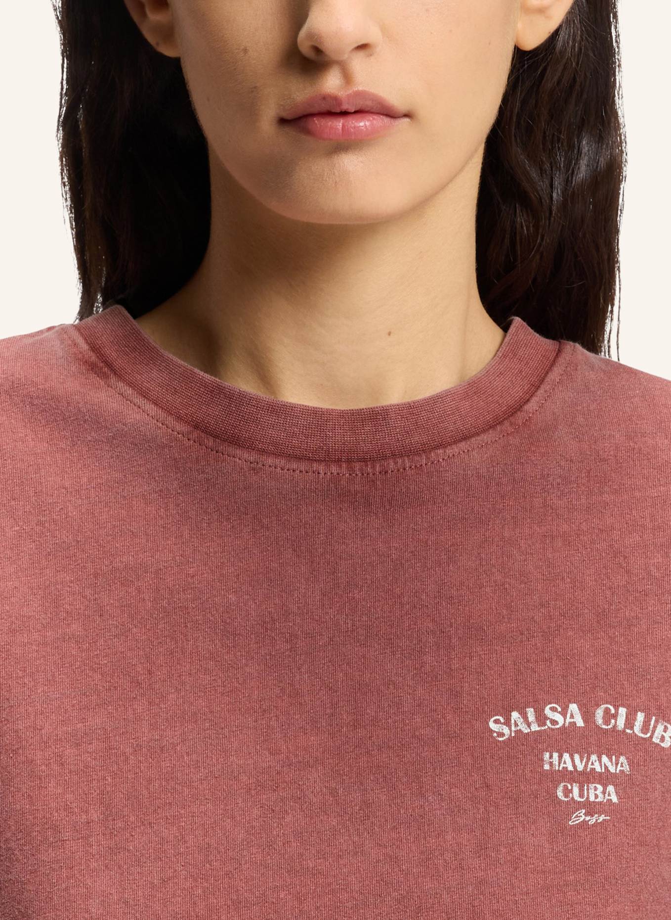 BOSS T-Shirt C_EBOYS_2 Relaxed Fit: DUNKELROT