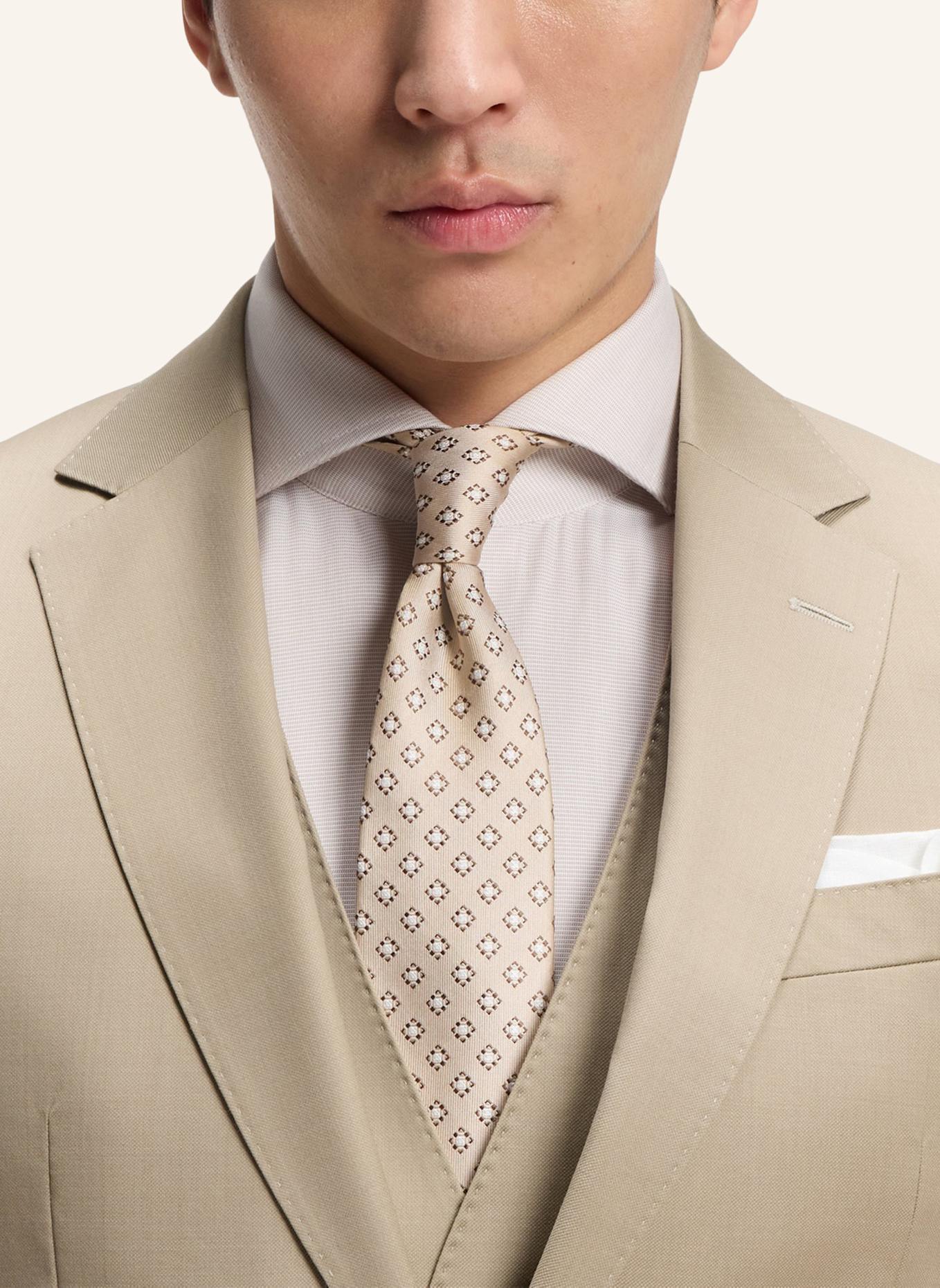 BOSS Business Anzug H-HUGE-3PCS-253 Slim Fit: BEIGE