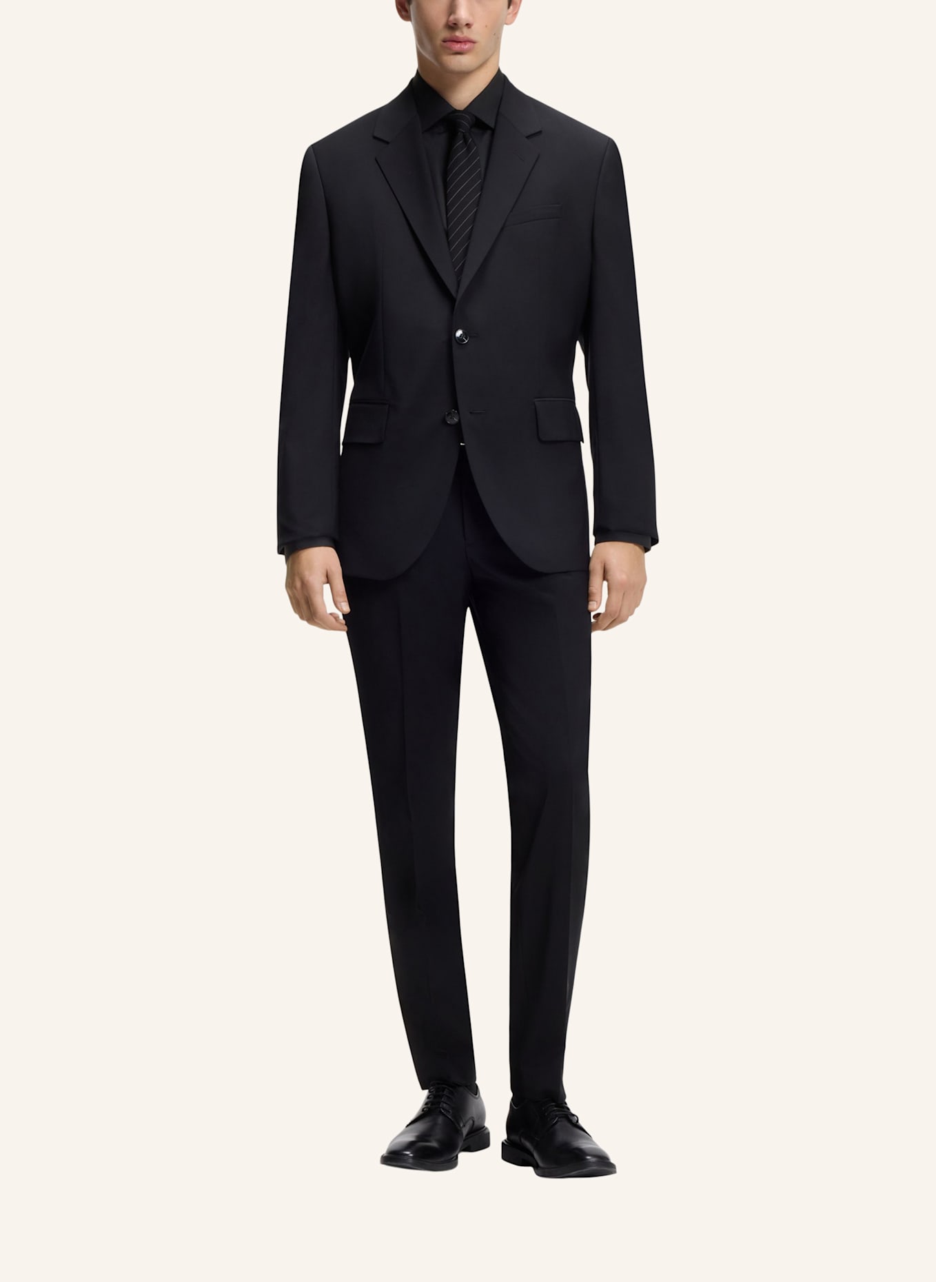 HUGO Business Hemd VALERIO: SCHWARZ