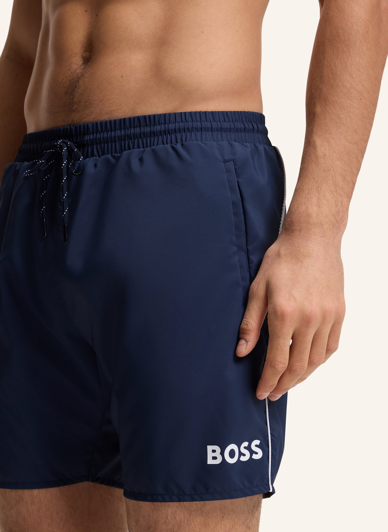 BOSS Badeshorts STARFISH: DUNKELBLAU