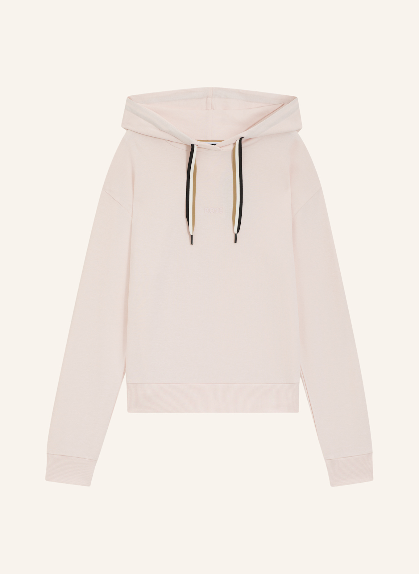 BOSS Lounge-Hoodie STRIPE: ROSA