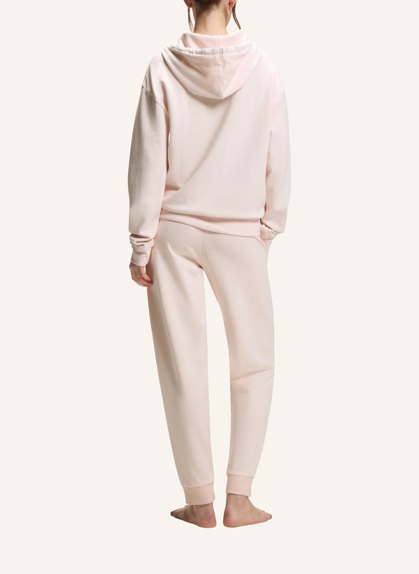 BOSS Lounge-Hoodie STRIPE: ROSA