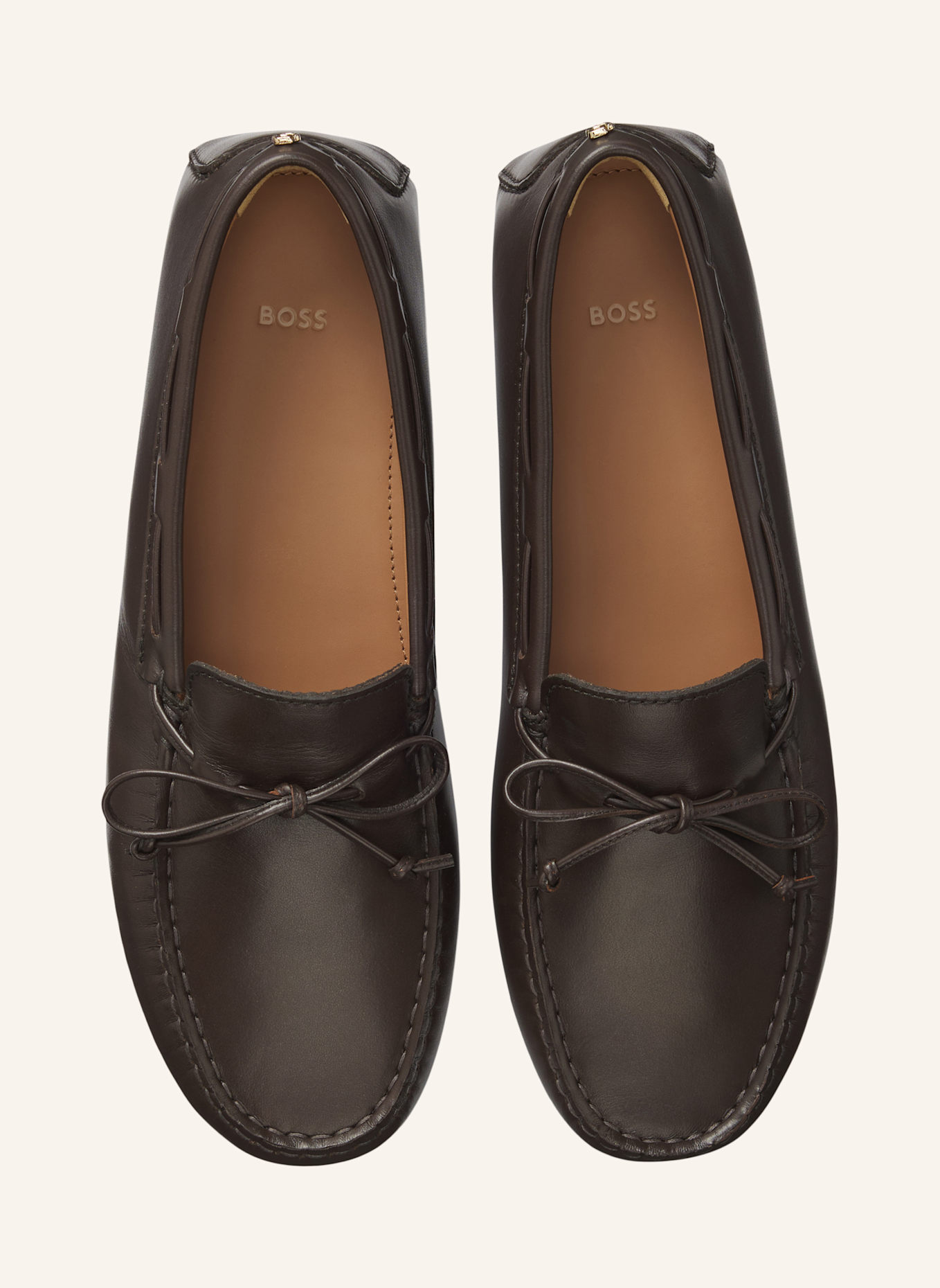 BOSS Flacher Schuh ROXANNE_DRIVER_NA: DUNKELBRAUN