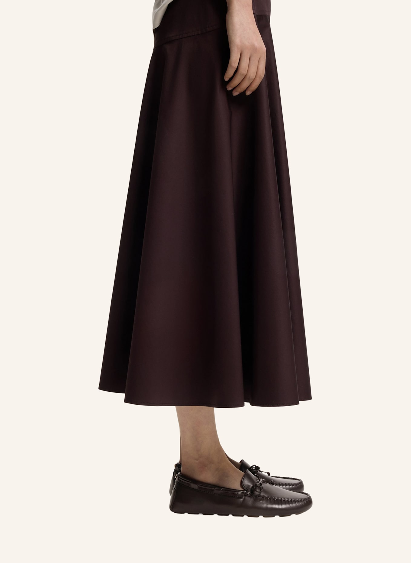 BOSS Flacher Schuh ROXANNE_DRIVER_NA: DUNKELBRAUN