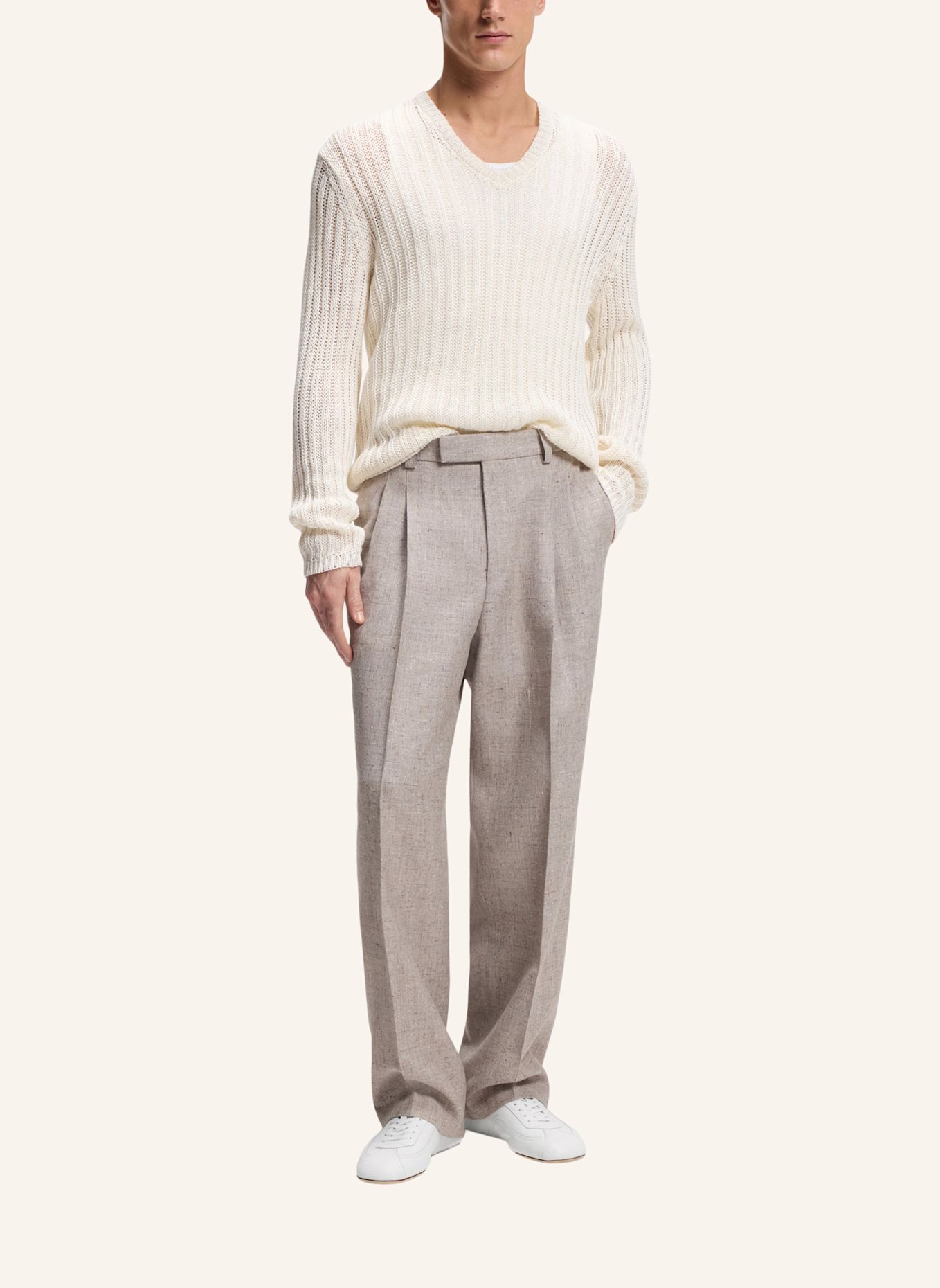 BOSS Business-Schnürschuh PYNO_OXFR_LT2: WEISS