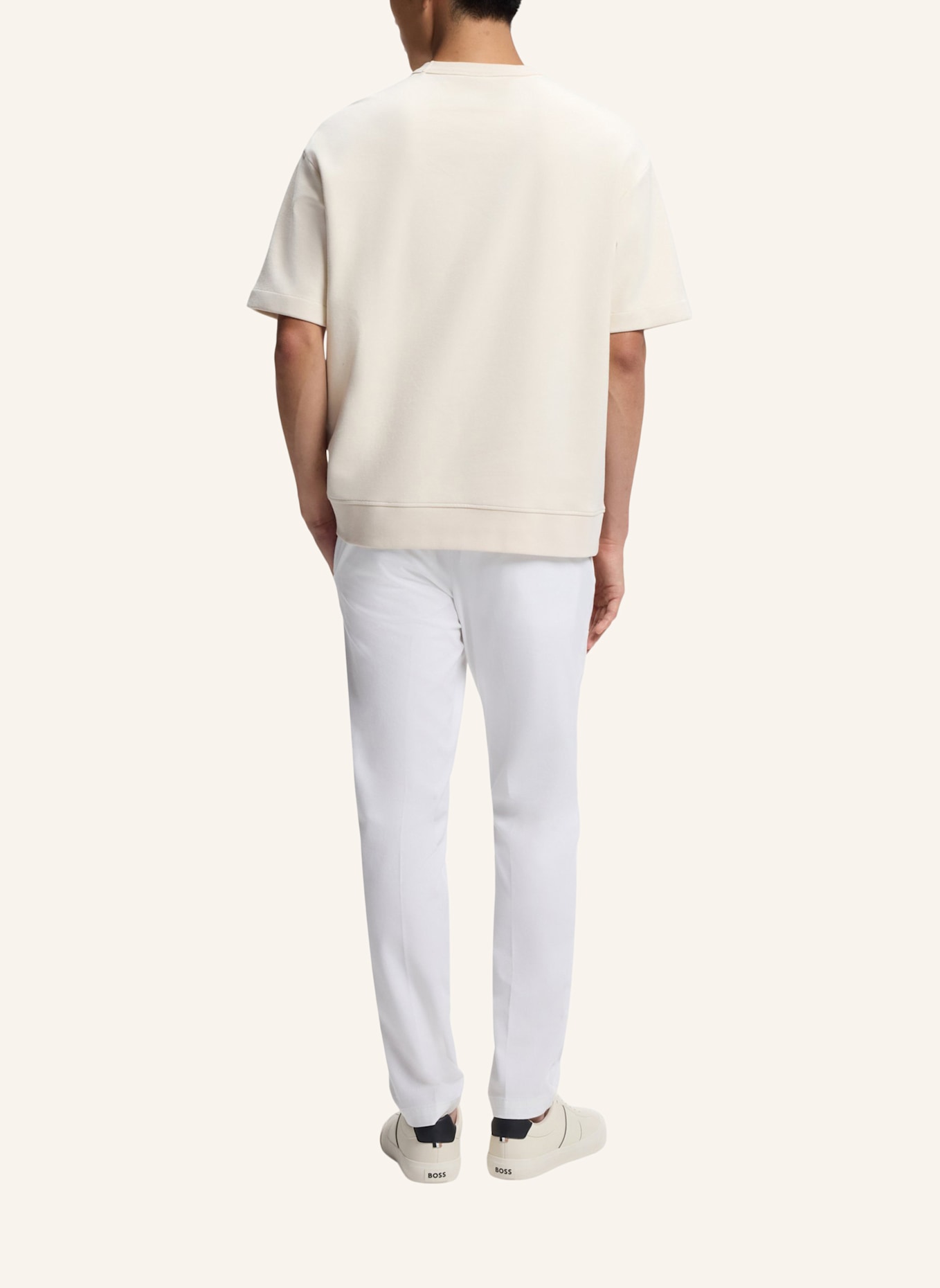 BOSS T-Shirt C-TAMES 32 Regular Fit: WEISS