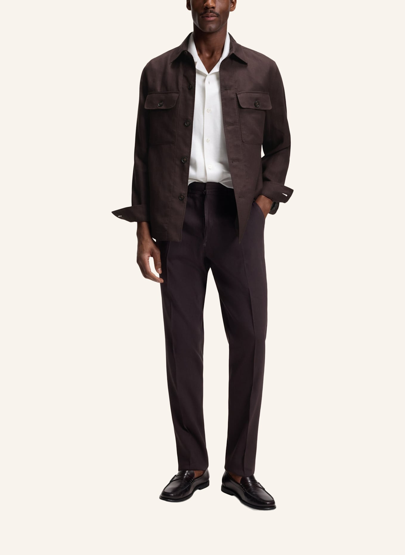 BOSS Blazer C-CARPER-OS-262F Relaxed Fit: DUNKELBRAUN