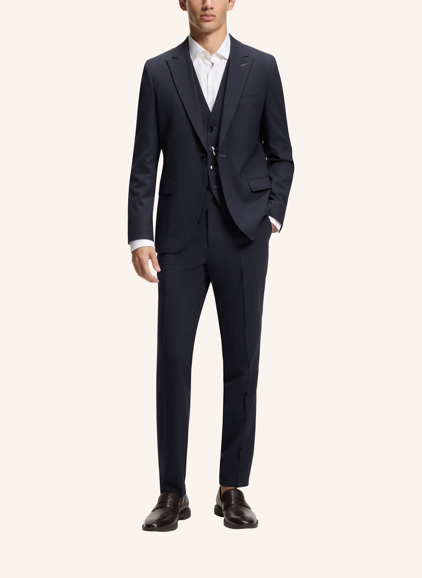 HUGO Business Anzug ARTI/HESTEN241V1X Extra-Slim Fit: DUNKELBLAU