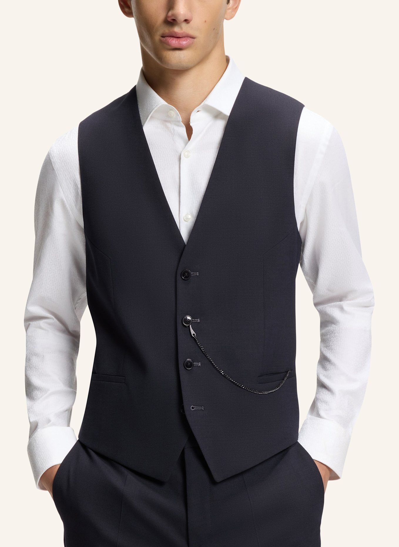 HUGO Business Anzug ARTI/HESTEN241V1X Extra-Slim Fit: DUNKELBLAU