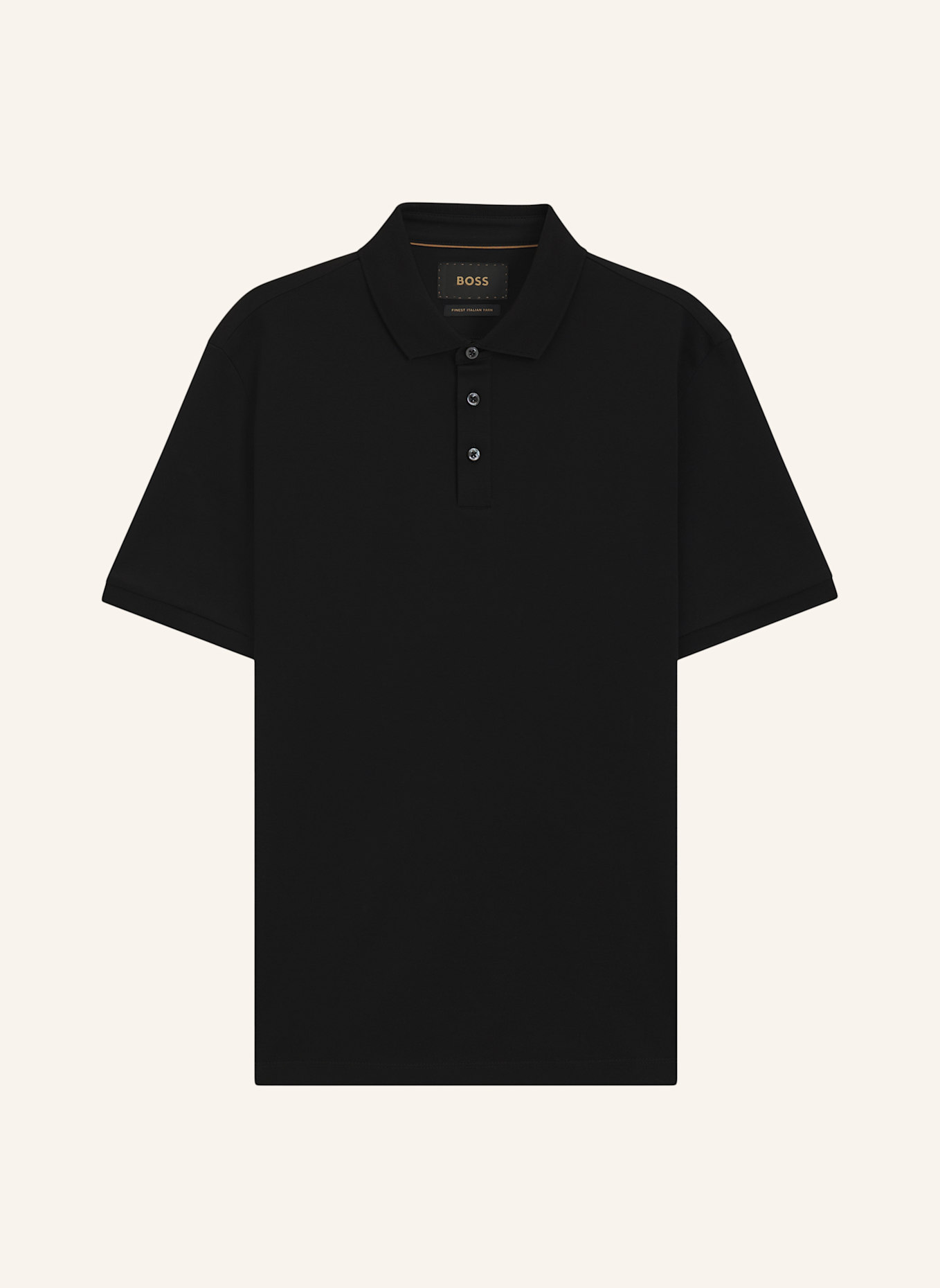 BOSS Poloshirt L-PERRY 14 Regular Fit: SCHWARZ