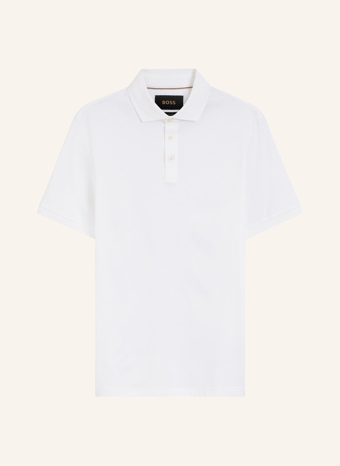 BOSS Poloshirt L-PERRY 14 Regular Fit: WEISS