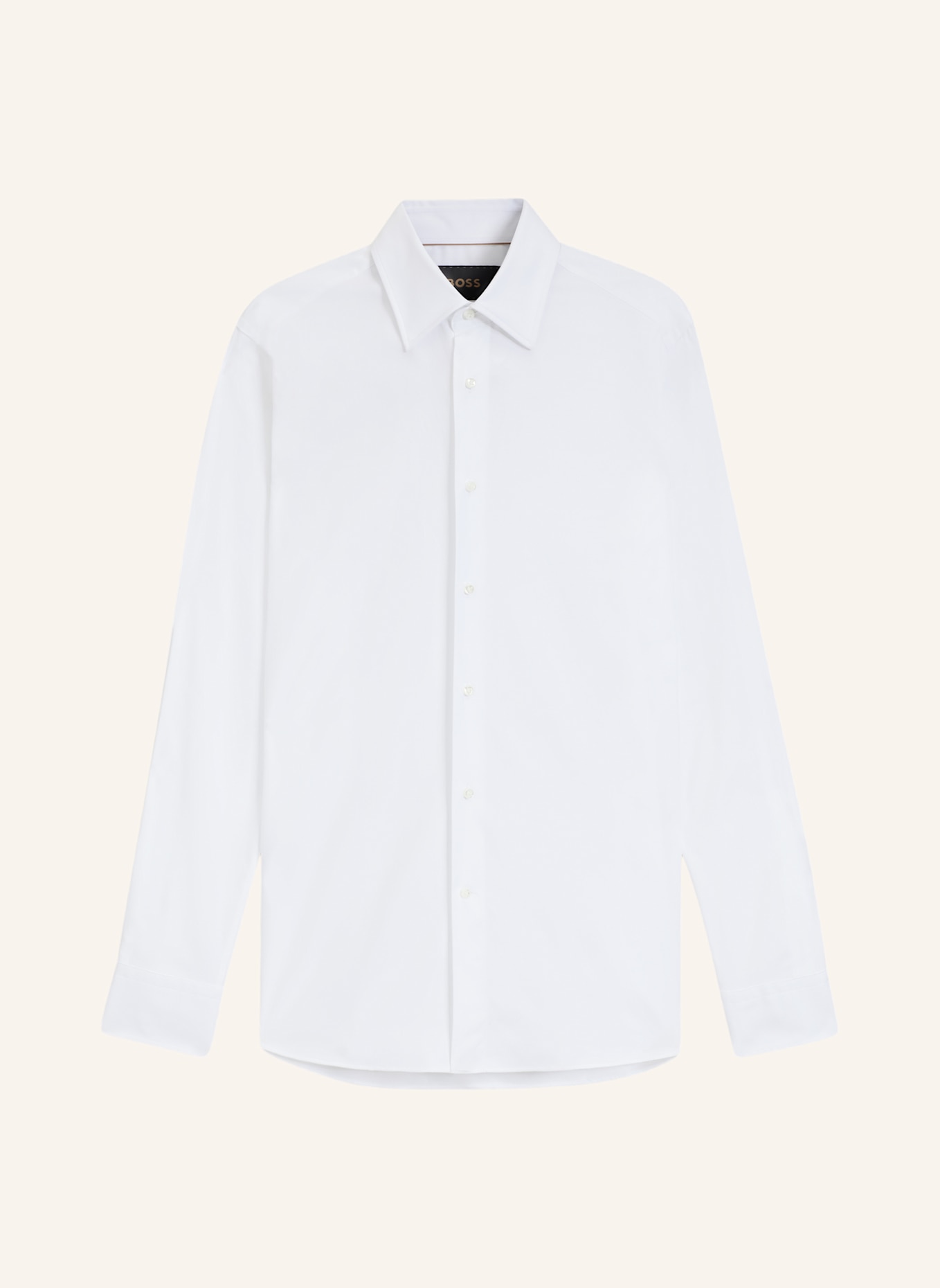 BOSS Business Hemd L-HAYS-KENT-C1-243 Slim Fit: WEISS