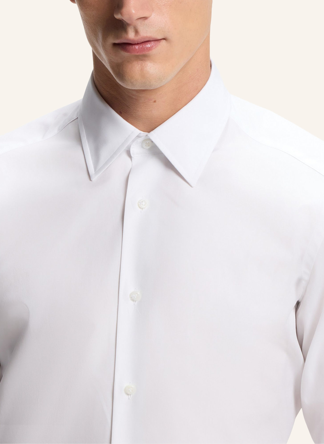 BOSS Business Hemd L-JOSH-KENT-C1-243 Regular Fit: WEISS