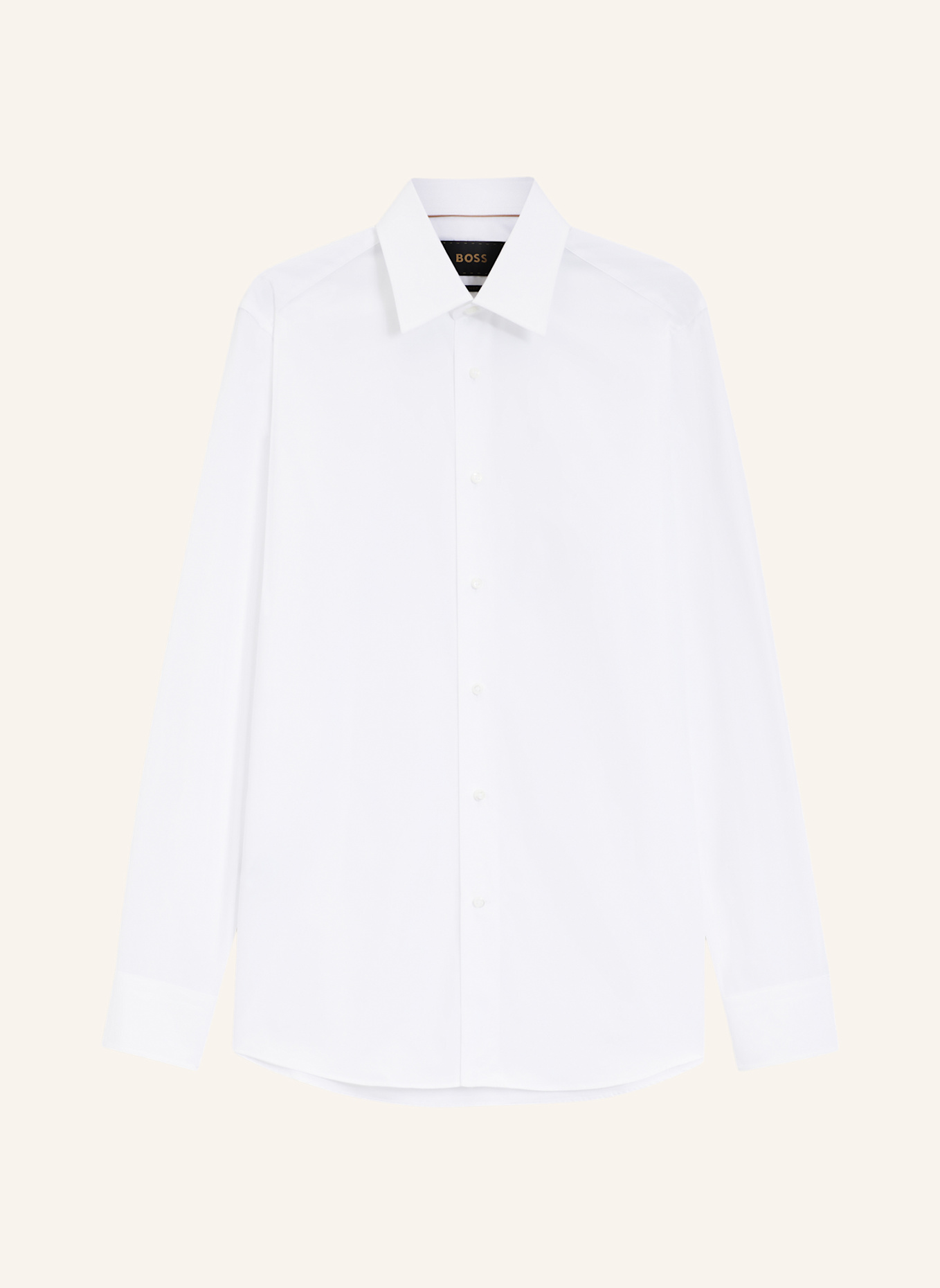 BOSS Business Hemd L-HAYS-KENT-C1-243 Slim Fit: WEISS