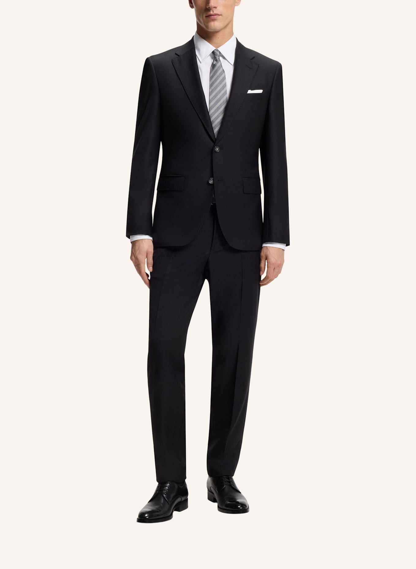 BOSS Business Hemd L-HAYS-KENT-C1-243 Slim Fit: WEISS