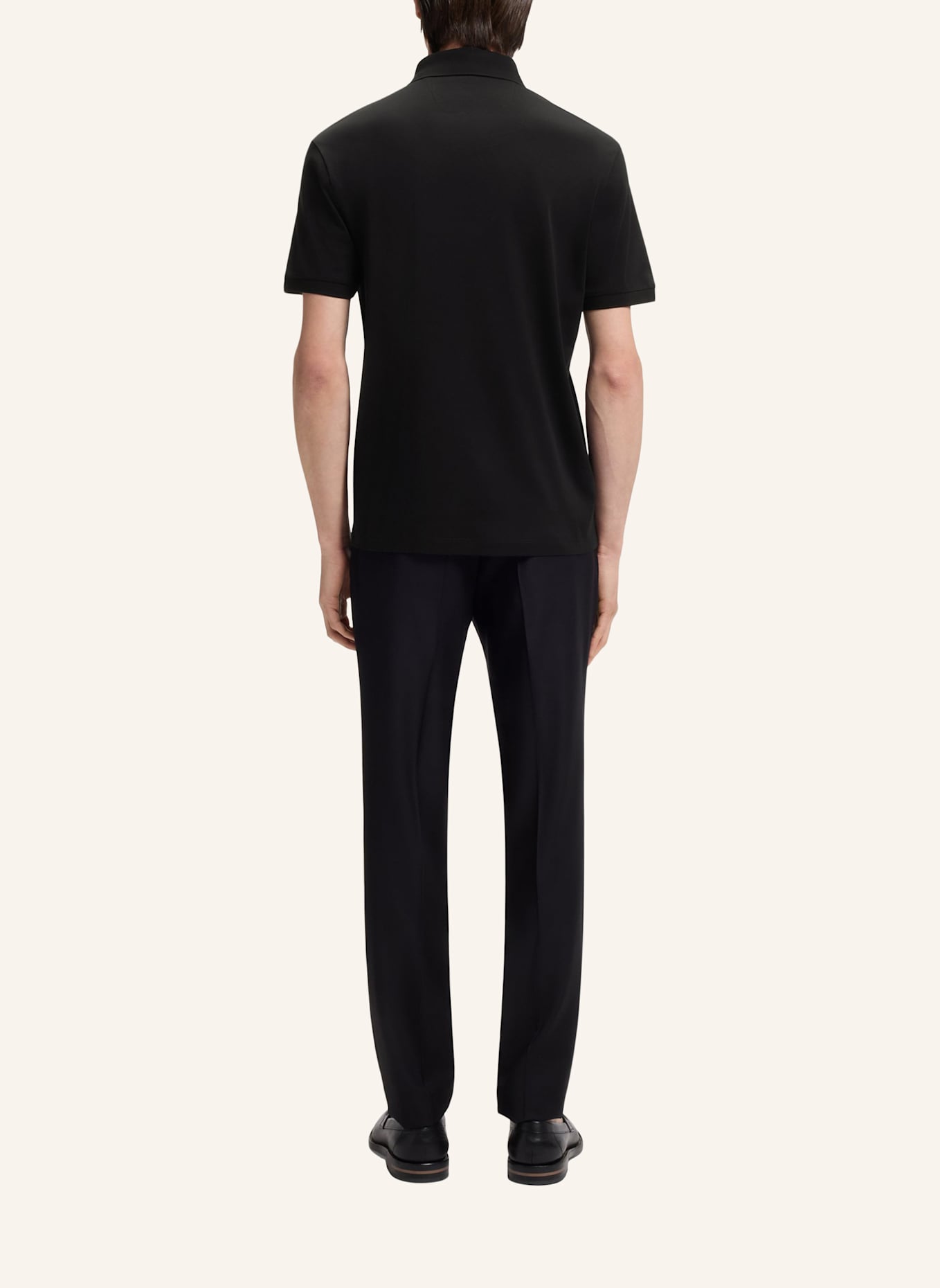 BOSS Poloshirt L-PERRY 14 Regular Fit: SCHWARZ