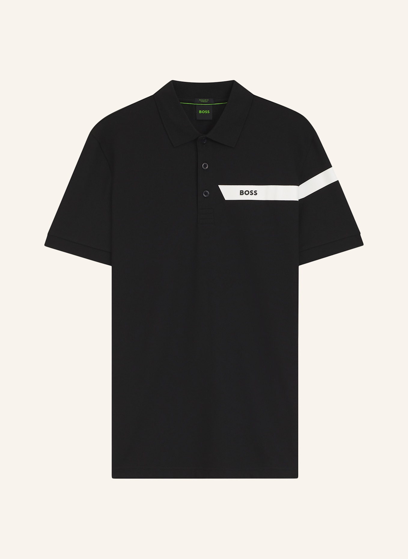 BOSS Poloshirt PADDY_IN Regular Fit: SCHWARZ