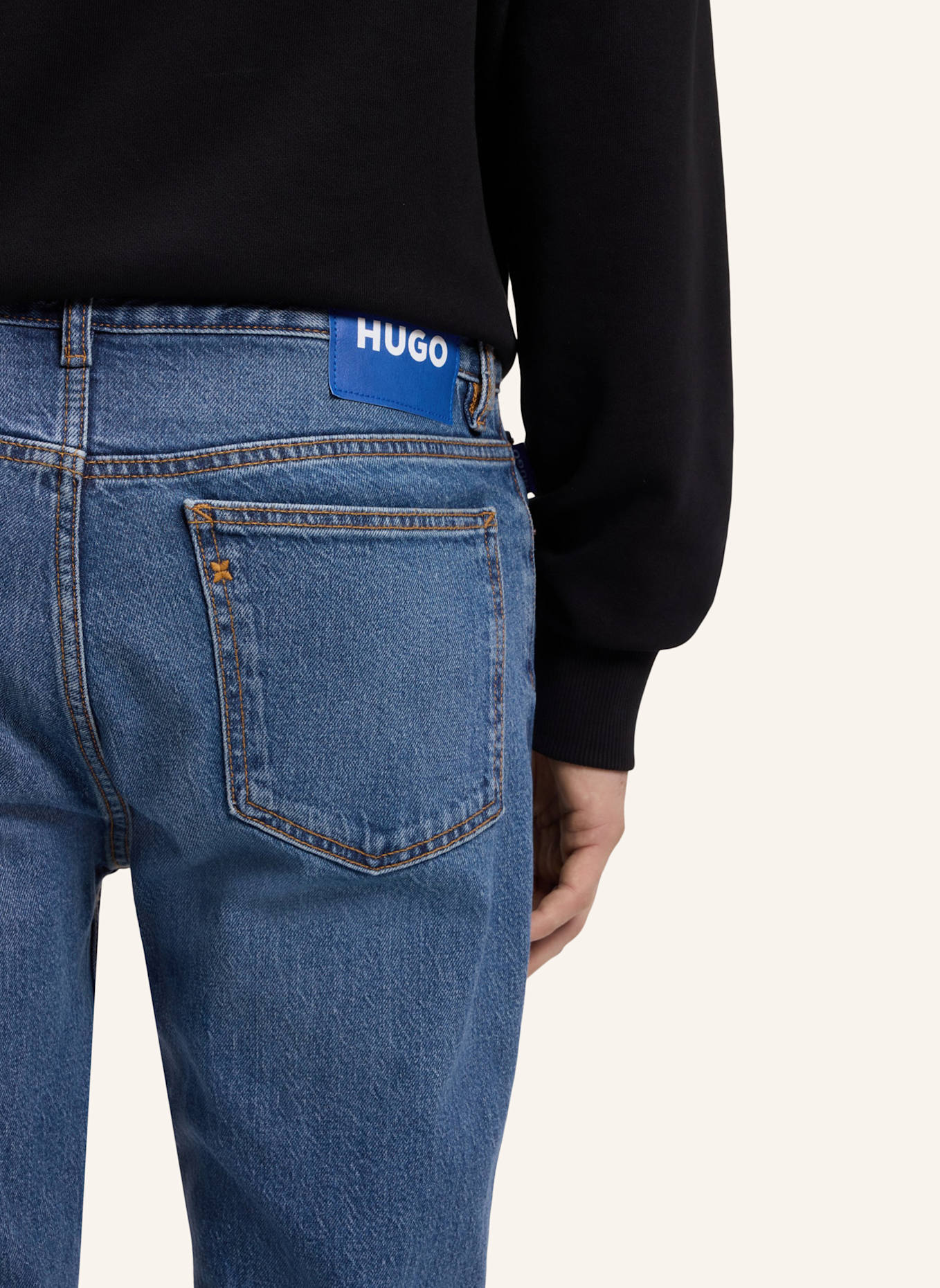 HUGO Jeans ASH Slim Fit: DUNKELBLAU