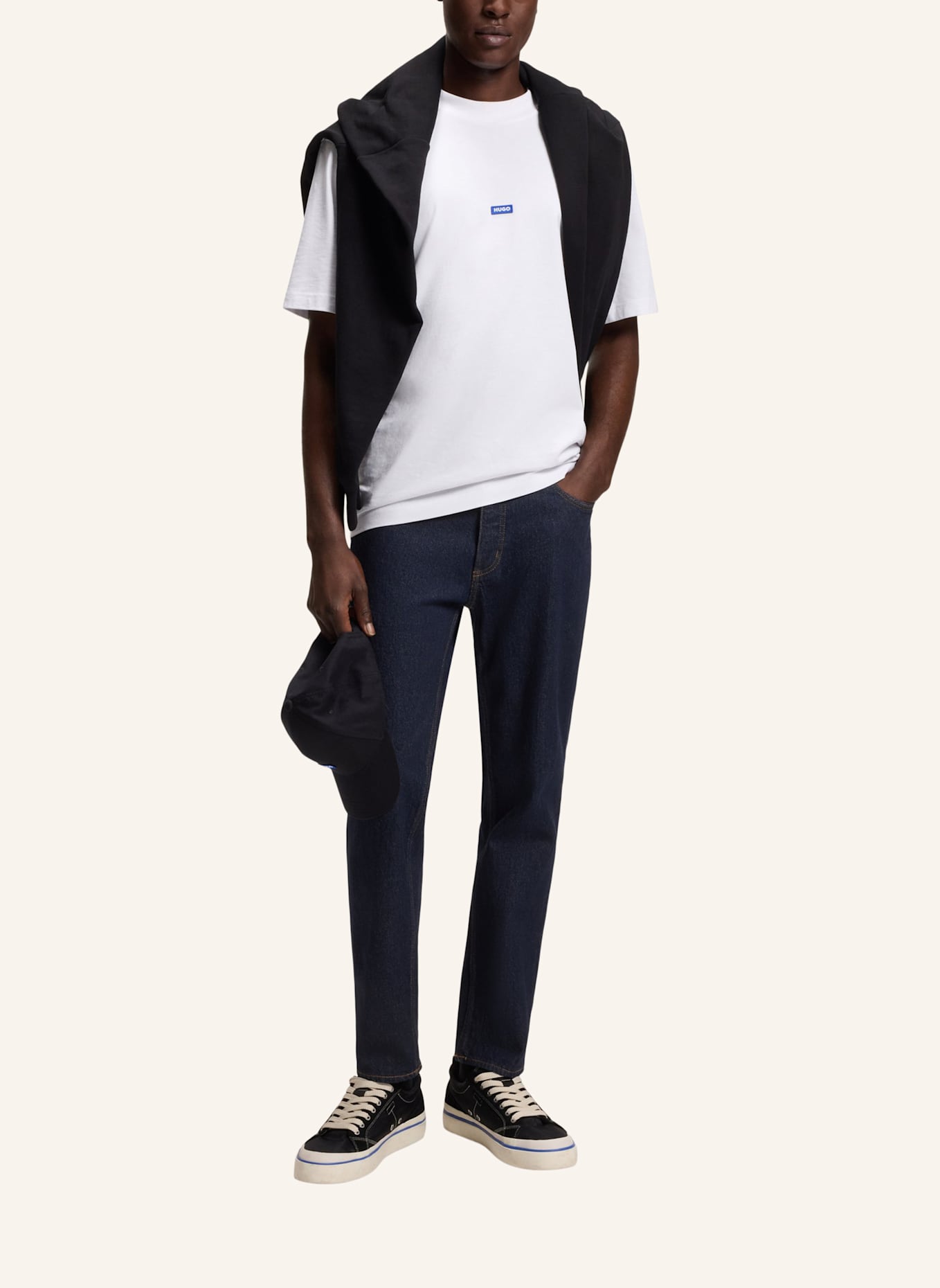 HUGO Jeans BRODY Tapered Fit: DUNKELBLAU