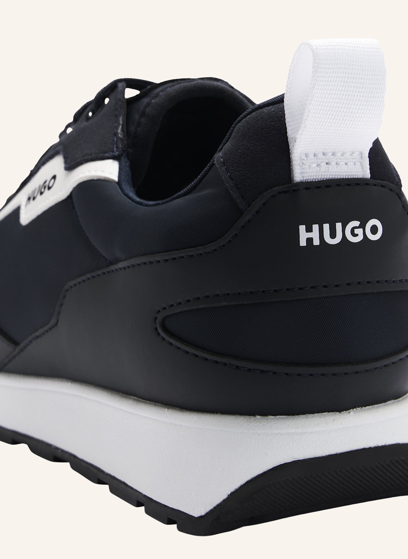HUGO Sneaker ICELIN_RUNN_PUMF_N: DUNKELBLAU