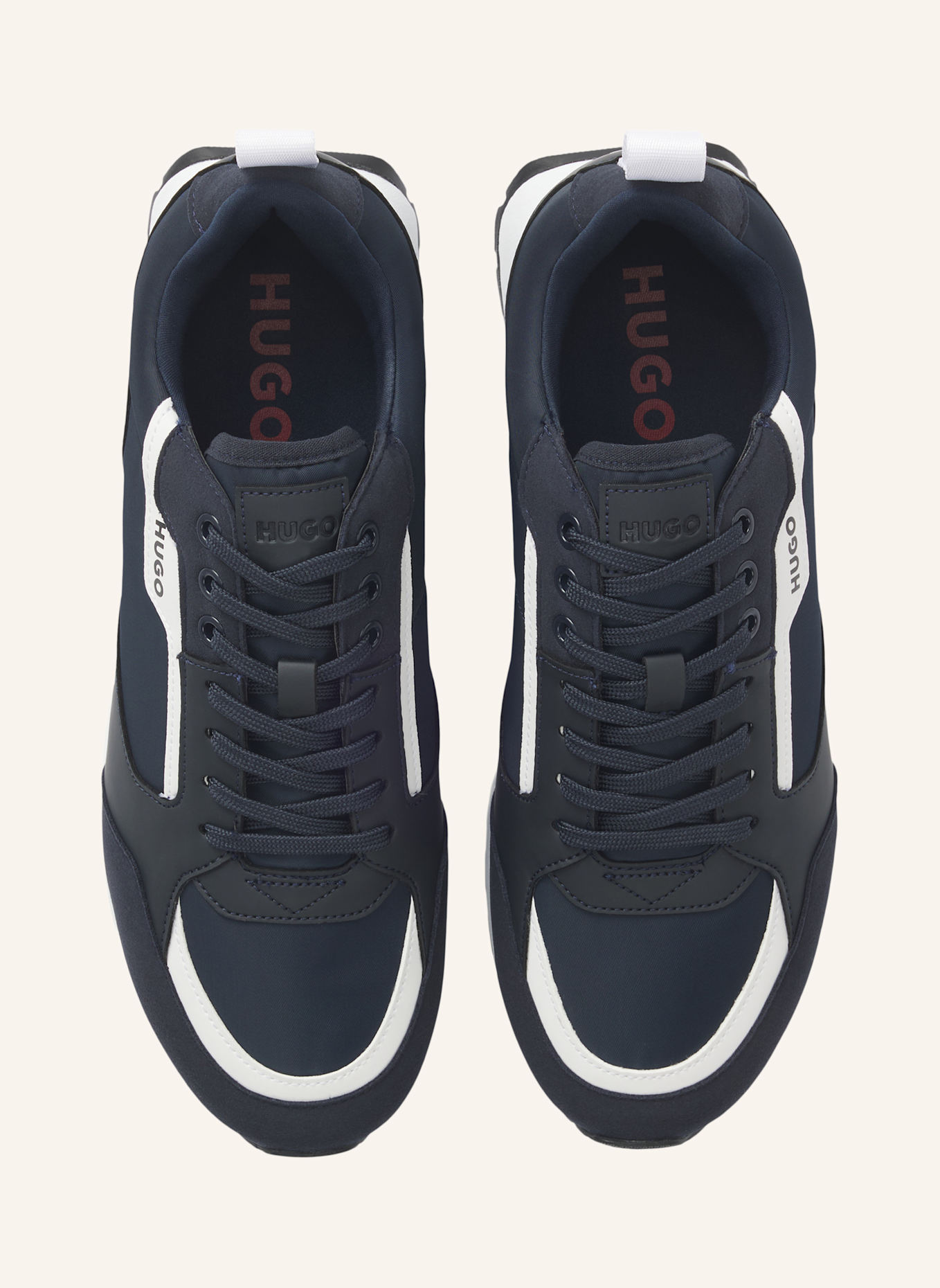 HUGO Sneaker ICELIN_RUNN_PUMF_N: DUNKELBLAU